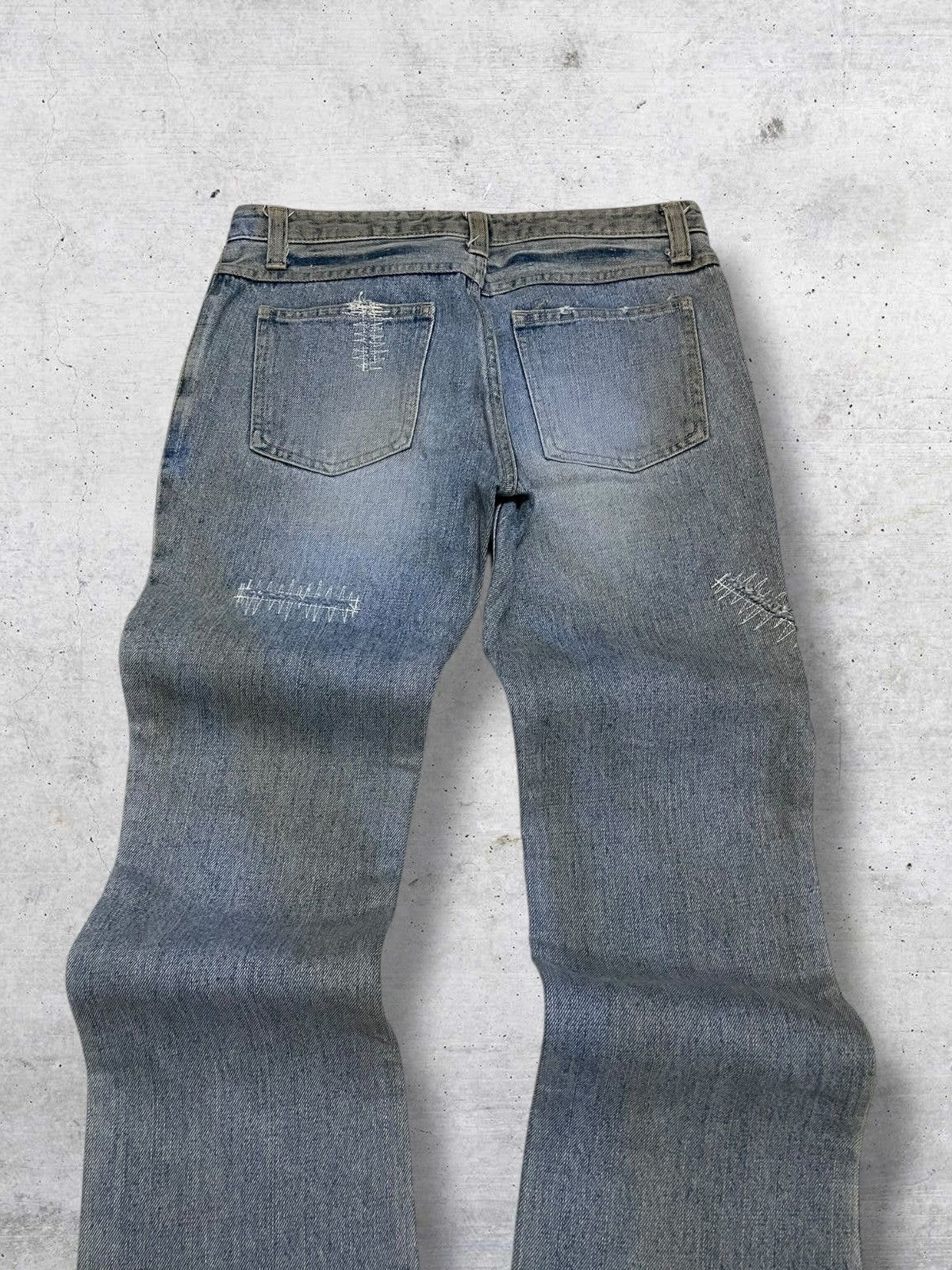 Tornado Mart VINTAGE REAL INTERPLANET OG JAPAN DIRTY STYLE FLARED DENIM Size US 28 / EU 44 - 12 Thumbnail