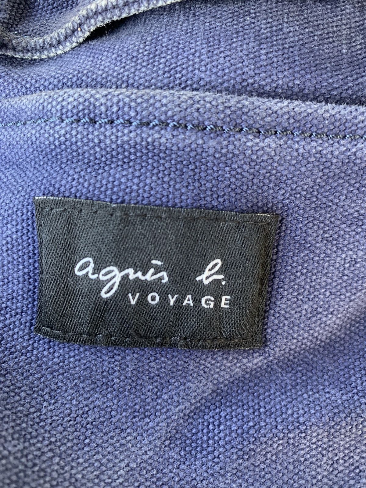 agnes b. Agnes B. Voyage spell out blue sling tote bag Size ONE SIZE - 4 Thumbnail