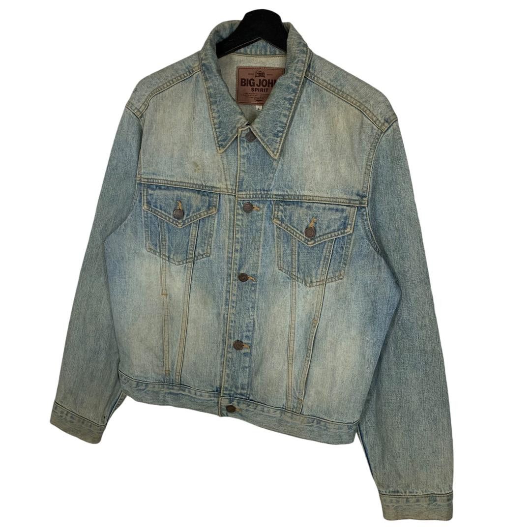 Big John × Vintage Vintage Big John Trucker Jacket Jeans Size US L / EU 52-54 / 3 - 3 Thumbnail