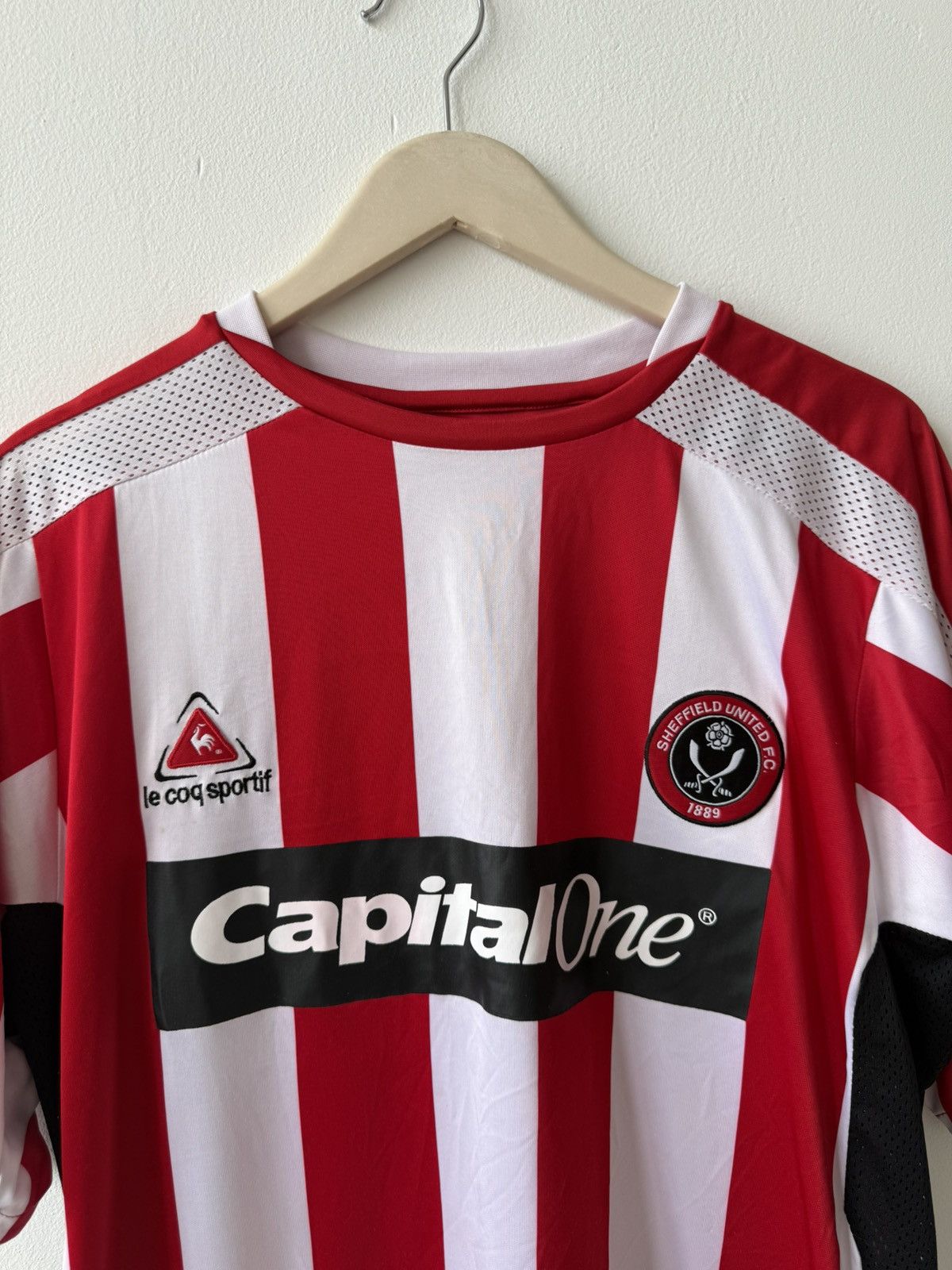 Le Coq Sportif × Vintage Le Coq Sportif Sheffield United 2007/2008 Home Jersey Size US L / EU 52-54 / 3 - 5 Thumbnail
