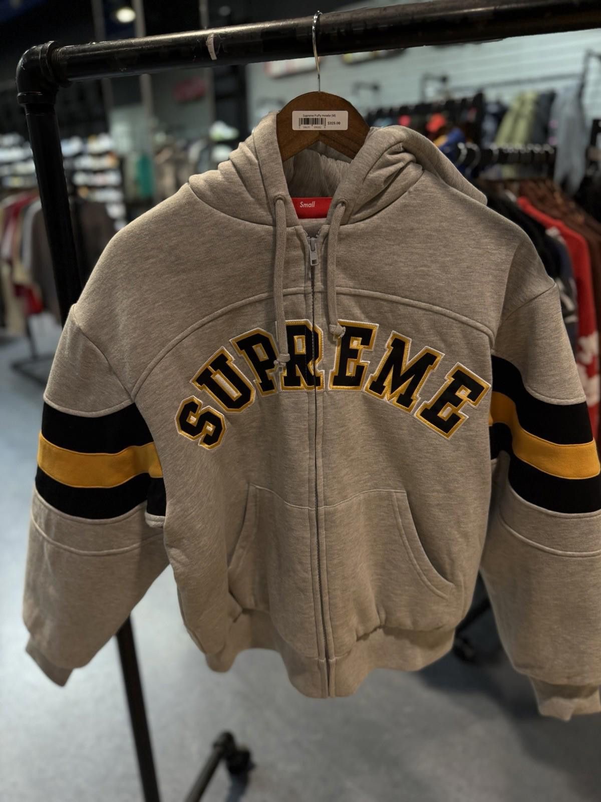 Supreme Supreme Filled Zip Up Hooded Sweatshirt Grey Size Small Size US S / EU 44-46 / 1 - 12 Thumbnail