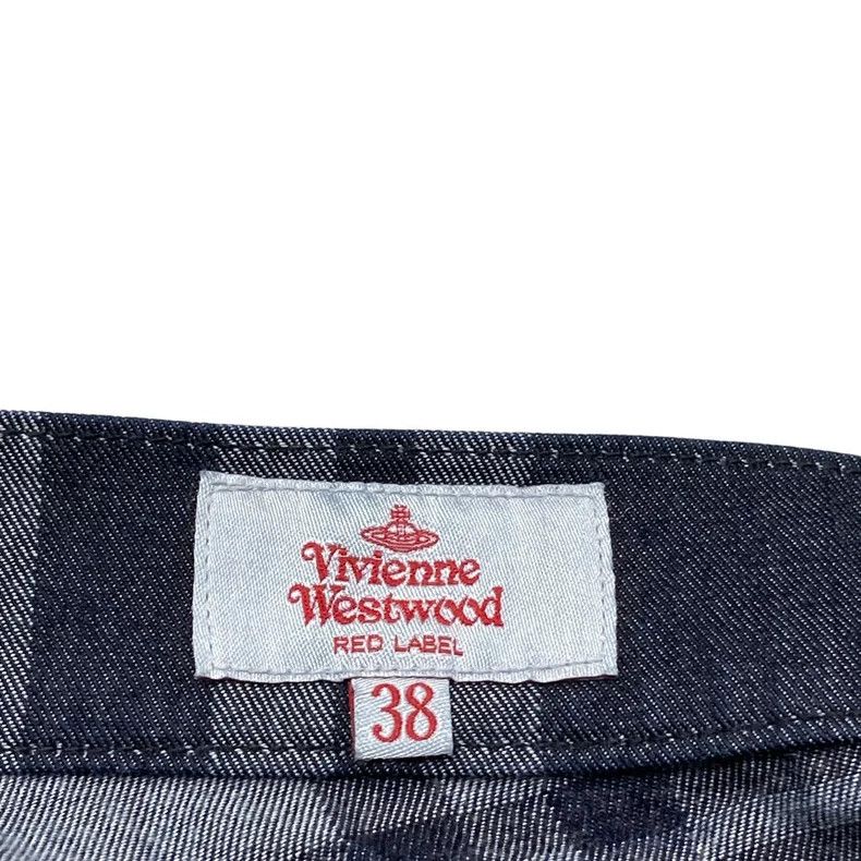 Vivienne Westwood Vivienne Westwood Red checkered denim jacquard skirt Size 25" / US 0 / IT 36 - 4 Thumbnail