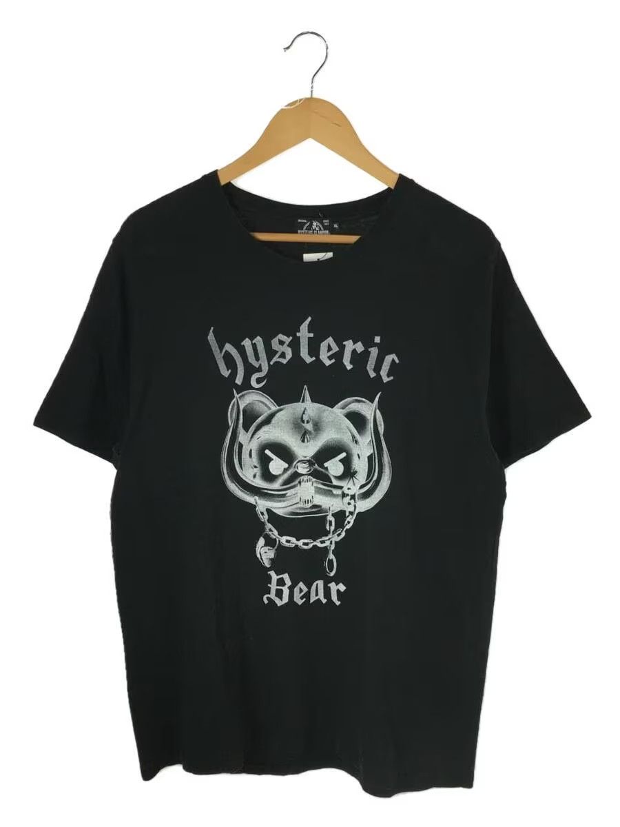 Image of Hysteric Glamour Hysteric Bear Motorhead Tee in Black, Men's (Size XL)