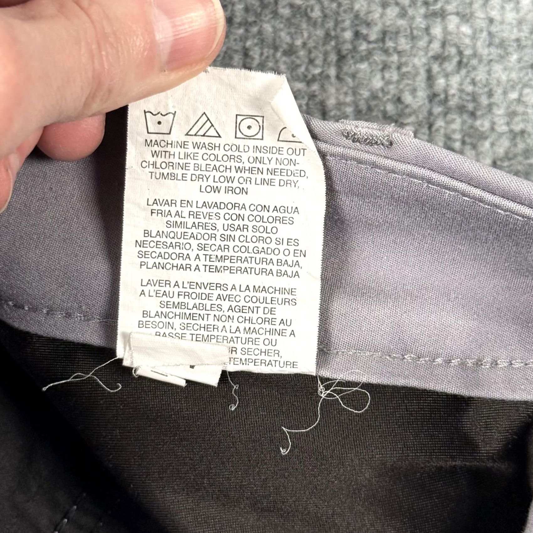 Lee Lee Dress Pants Womens 12 Gray Straight Leg Mid Rise Secretly Shapes Stretch Dress Pants Gray Women Regular 12 Vintage? No Size 34" / US 12 / IT 48 - 5 Thumbnail