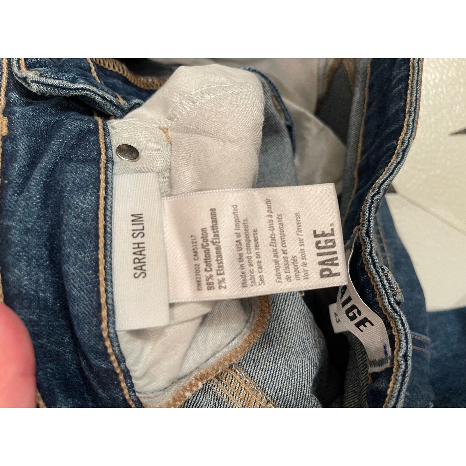 Paige PAIGE, Sarah Slim, Size: 23 Size 23" - 4 Thumbnail