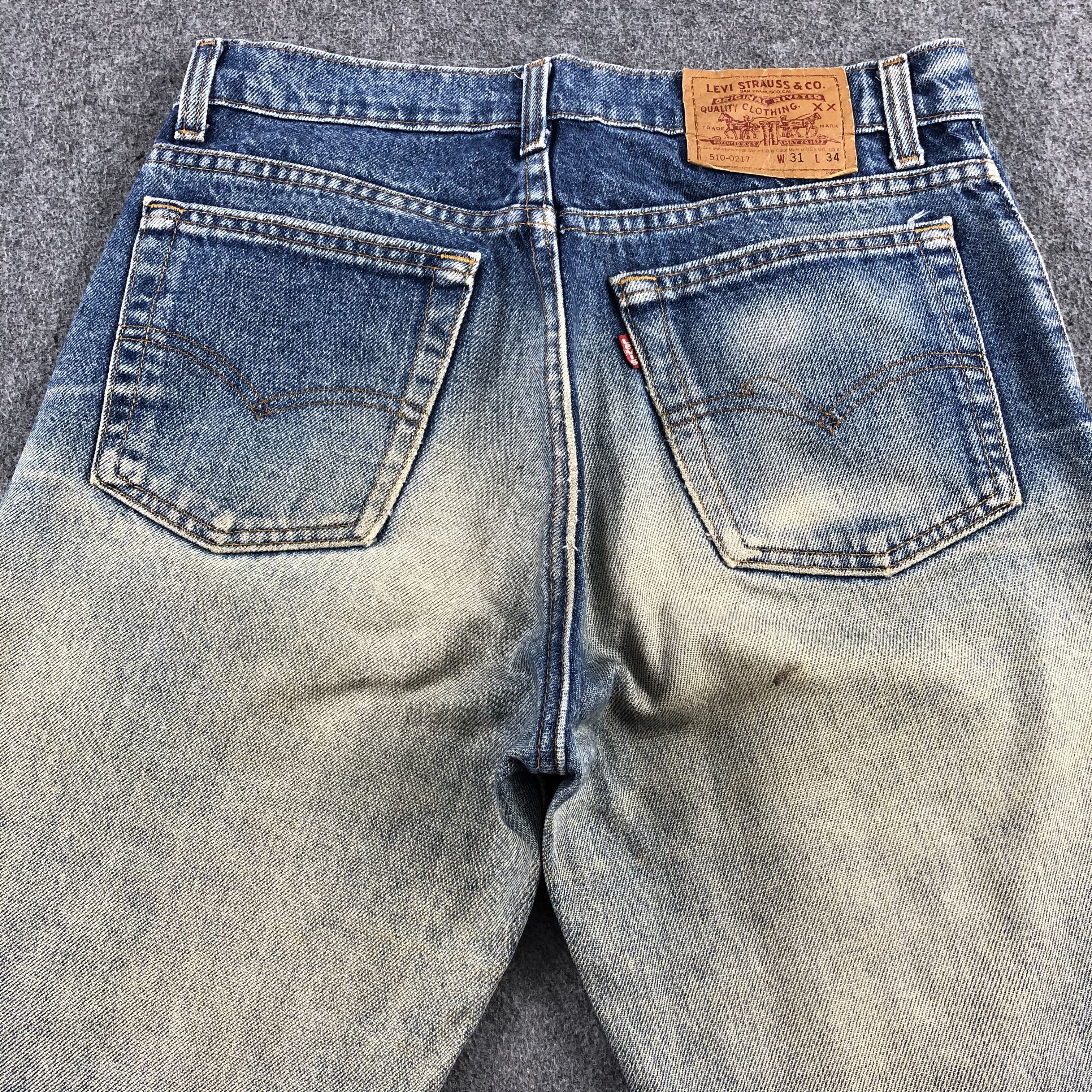 Levi's Vintage 90s Blue Wash Levis 510 Jeans-J1892 Size US 30 / EU 46 - 4 Thumbnail