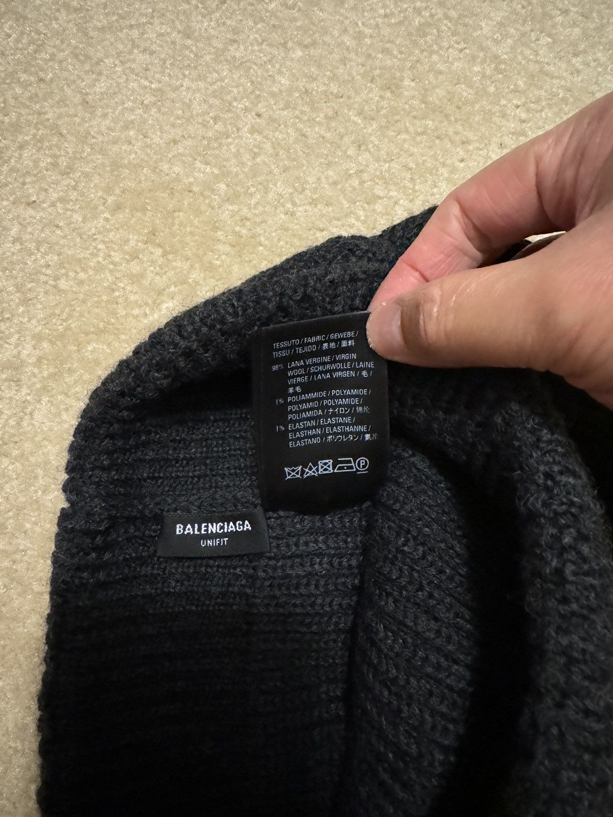Balenciaga Balenciaga logo beanie Size ONE SIZE - 3 Thumbnail