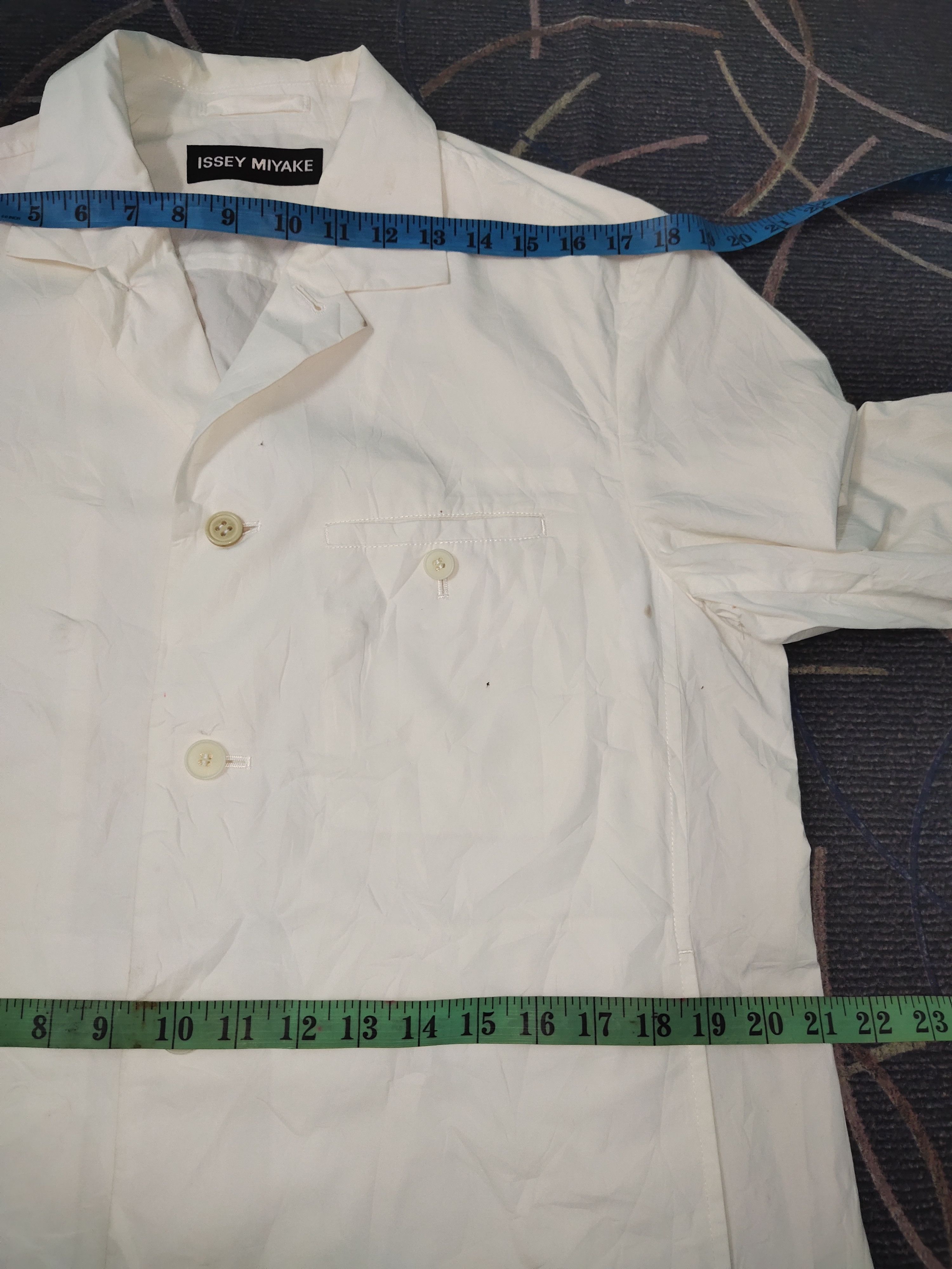 Issey Miyake × Vintage Vintage Issey Miyake White Jacket Size S / US 4 / IT 40 - 8 Thumbnail