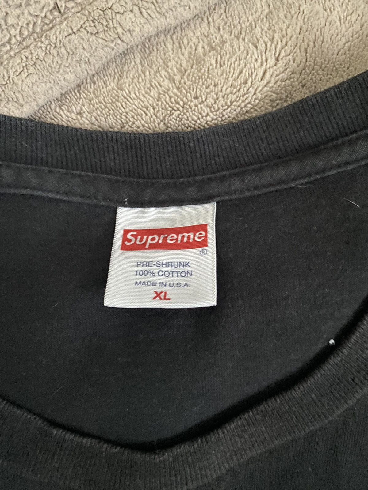 Supreme Black SS22 Supreme Handstyle Tee Size US XL / EU 56 / 4 - 3 Thumbnail