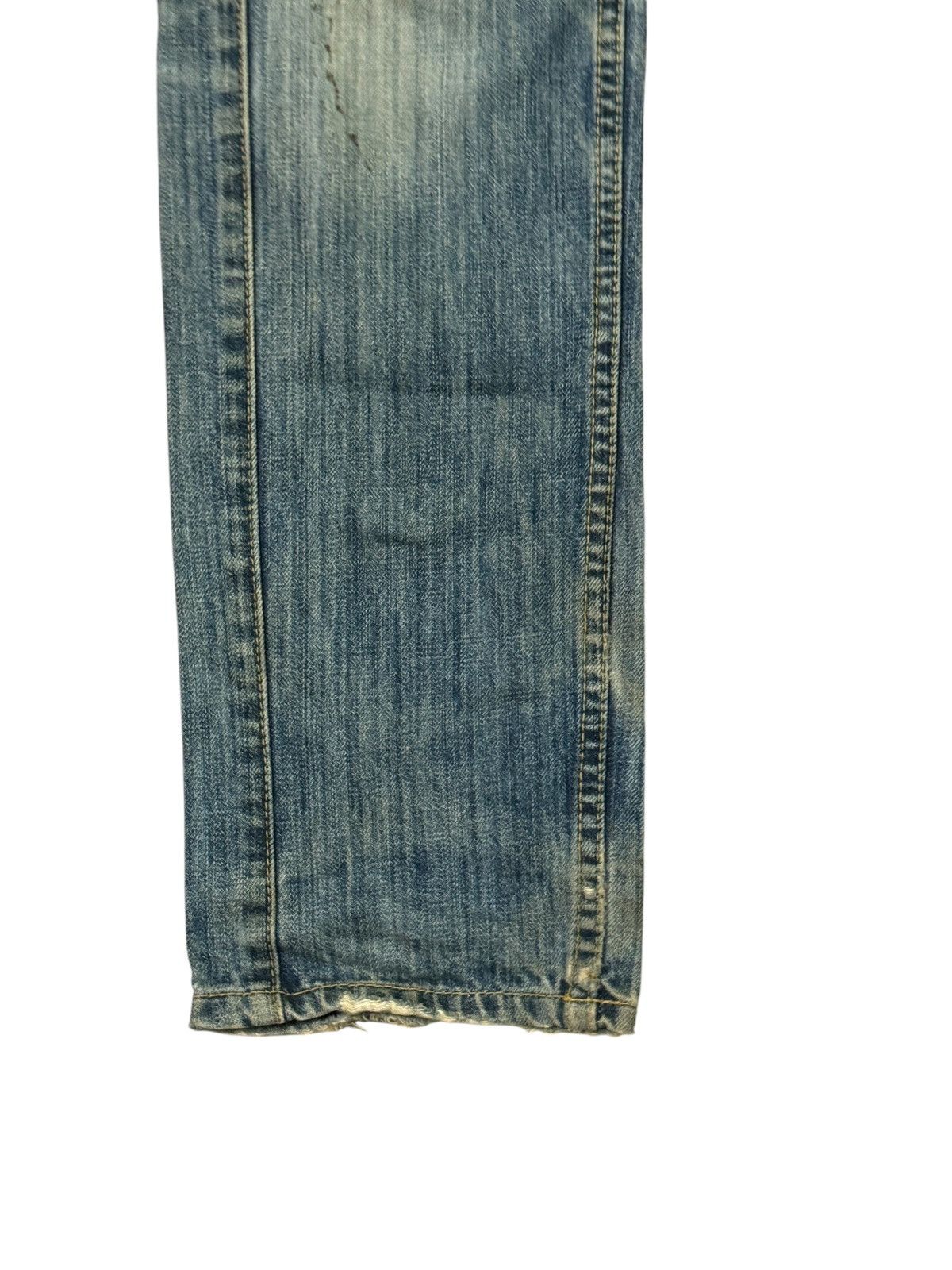 Hysteric Glamour × Japanese Brand LUCKY STORE DOUBLE WAIST JUNYAWATANBE STYLE DISTRESSED DENIM Size US 30 / EU 46 - 9 Thumbnail