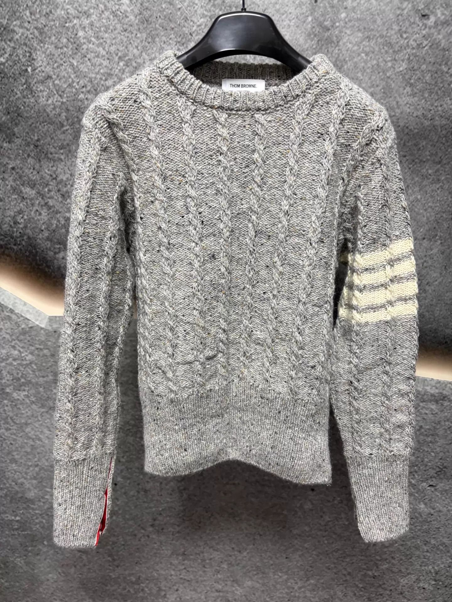 Thom Browne THOM BROWNE men's gray 3 like new sweater Size US L / EU 52-54 / 3 - 1 Thumbnail