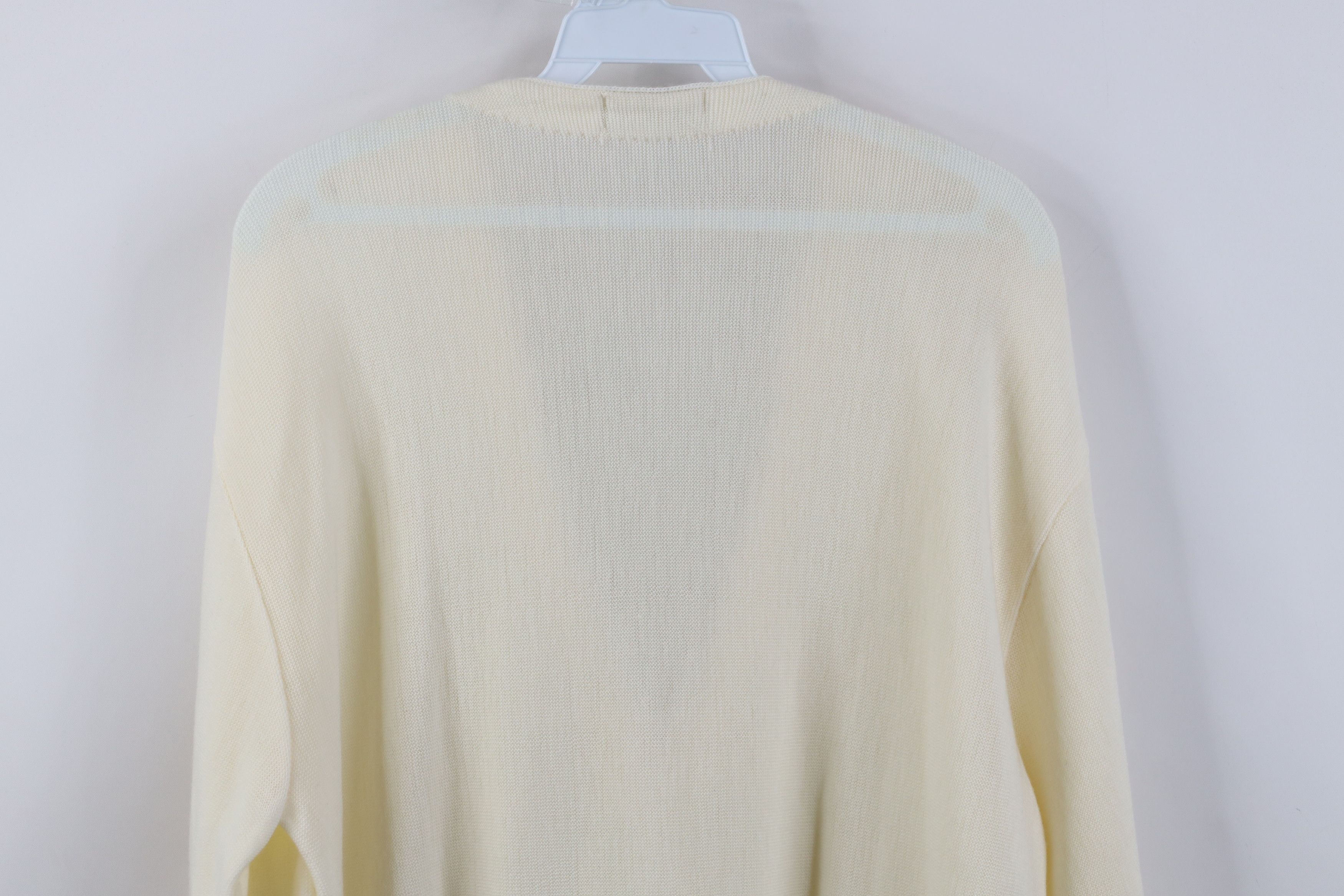 Vintage Vintage 70s Streetwear Cobain Cardigan Sweater Cream USA Size US L / EU 52-54 / 3 - 10 Thumbnail