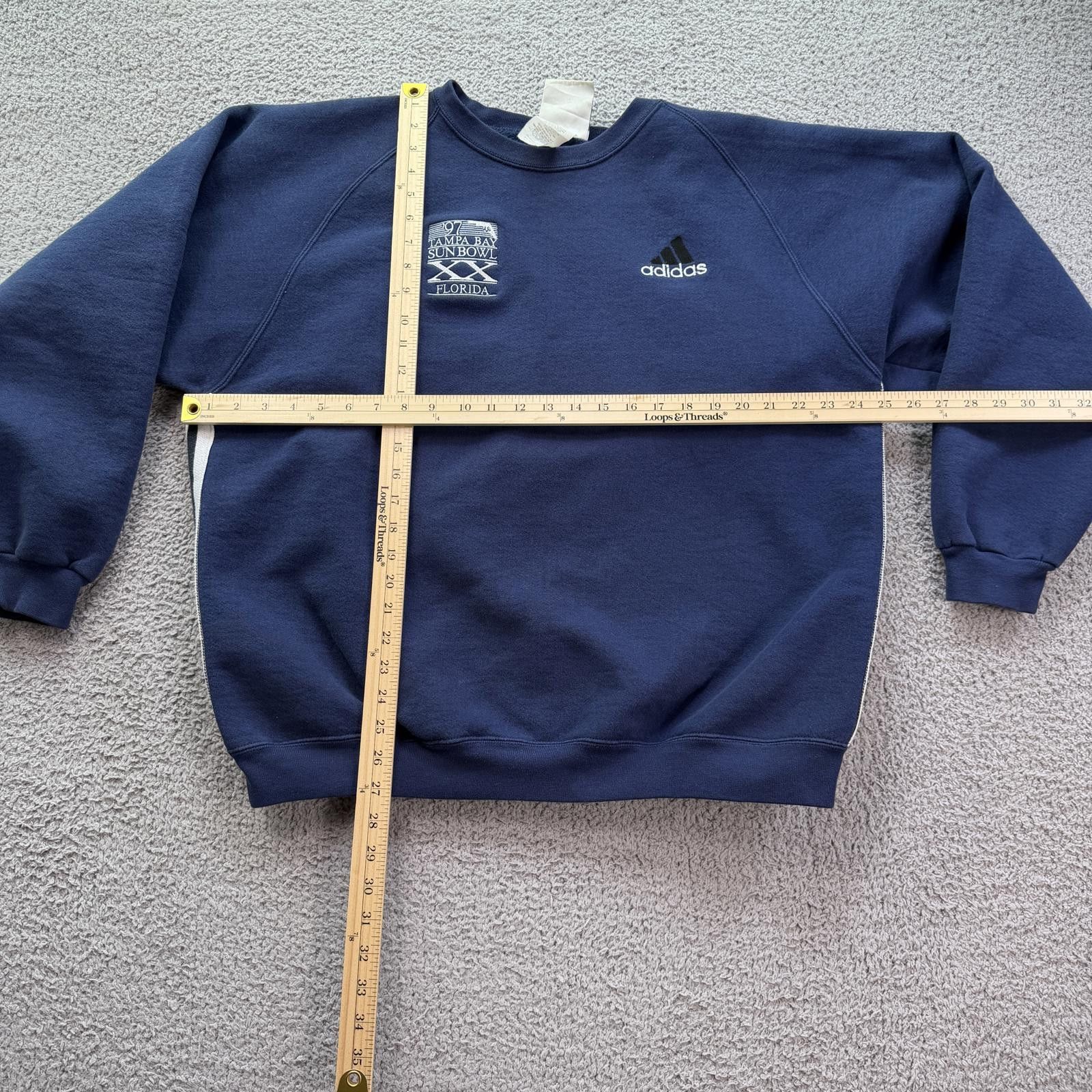 Adidas Vintage 1997 Adidas Tampa Bay Sun Bowl Crewneck Sweatshirt Size US L / EU 52-54 / 3 - 3 Thumbnail