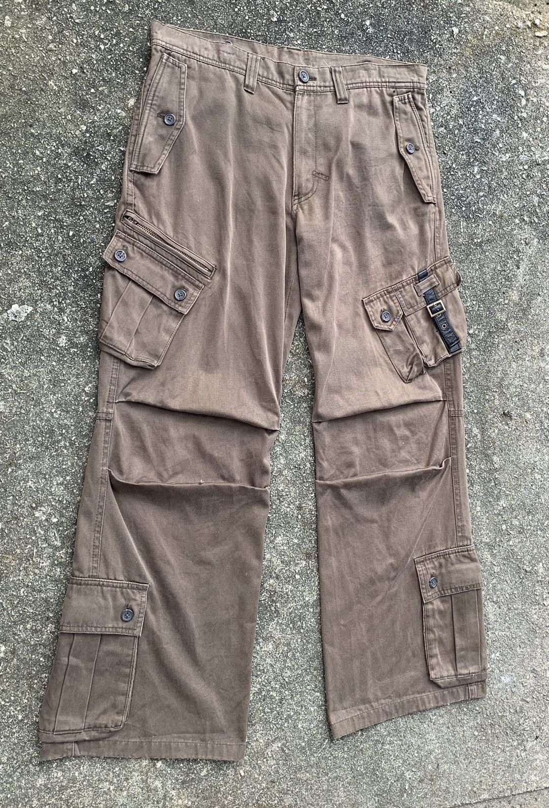Japanese Brand × Tornado Mart Rare Tornado Mart Multipocket Flare Cargo Pants Size US 33 - 3 Thumbnail