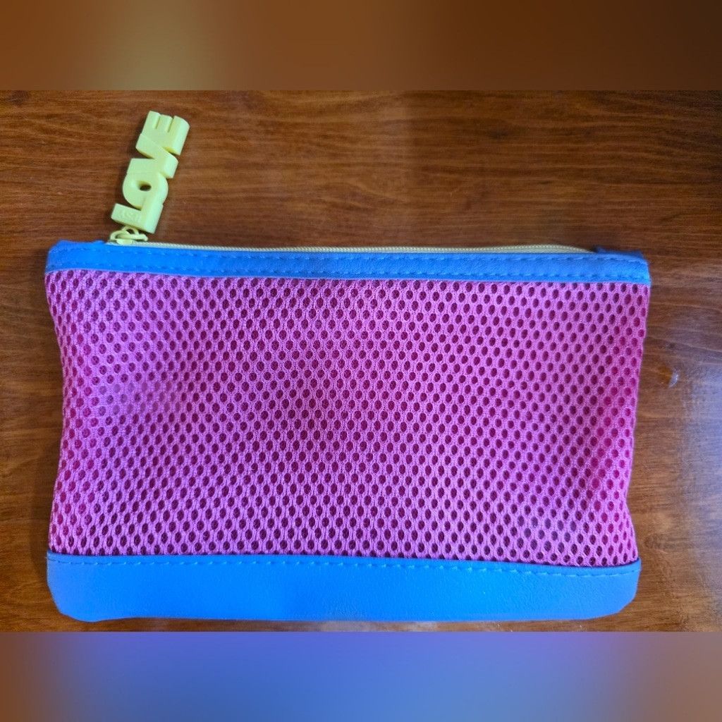 non ipsy Pink and Blue Mesh Cosmetic Bag Size ONE SIZE - 6 Thumbnail