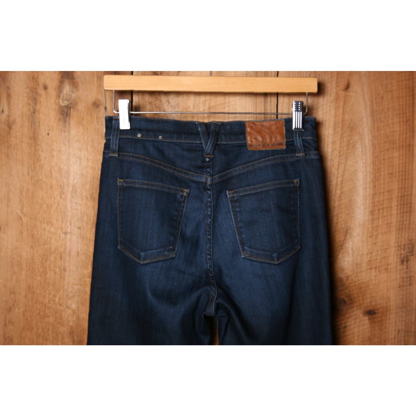 Vintage POINT SUR Blue Stretch Denim High Rise Skinny Jeans Sz. 27 - Made in USA Womens Jeans Size 27" / US 4 / IT 40 - 4 Thumbnail