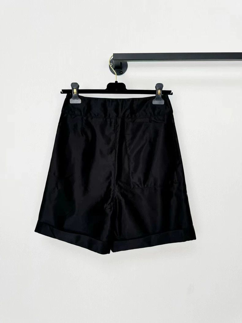 Prada Miu Miu Black Nylon MidLength Pants -2505 Size 37" - 6 Thumbnail