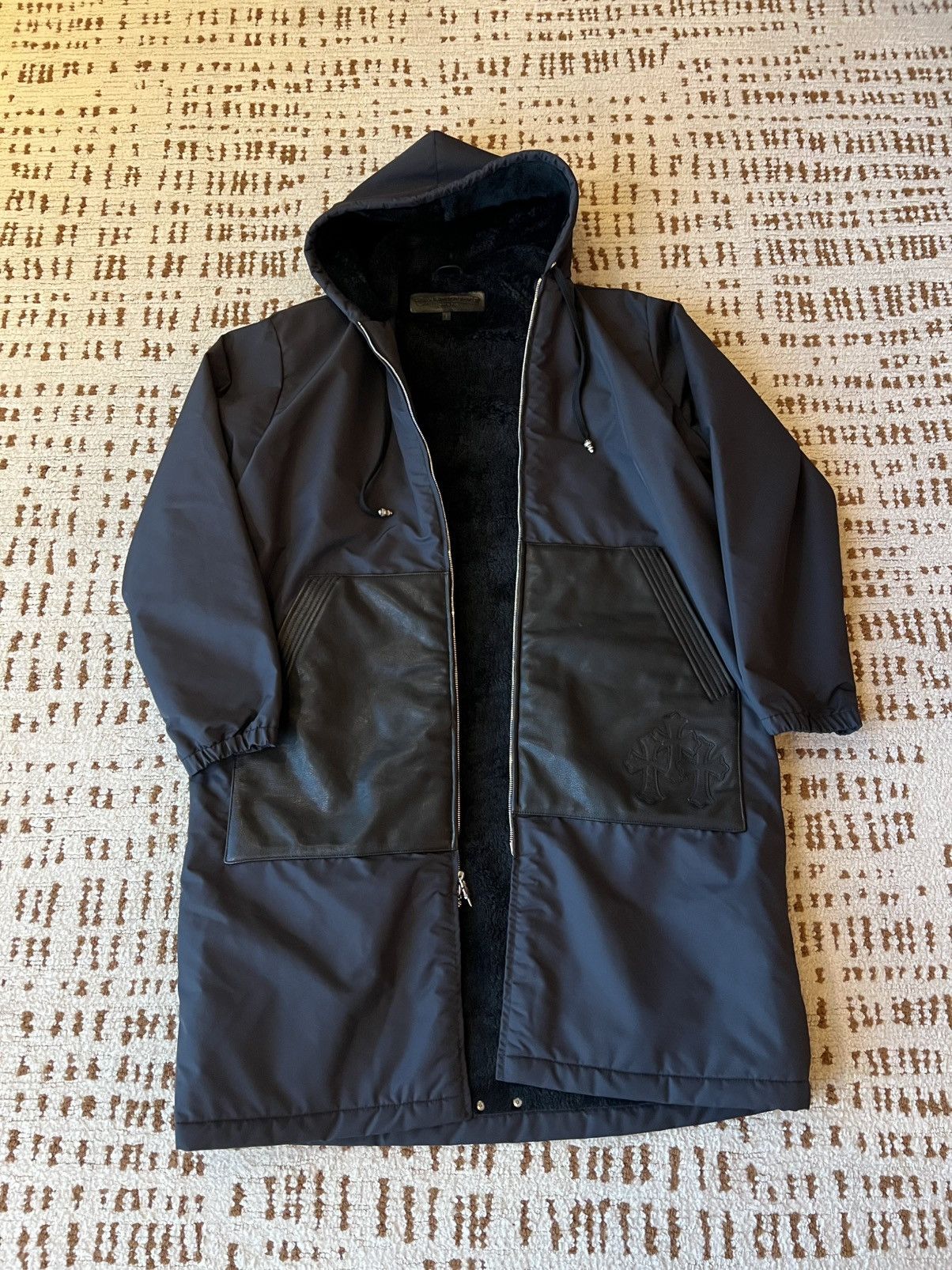 Chrome Hearts Chrome Hearts Cross Patch Fur Parka Jacket | Grailed