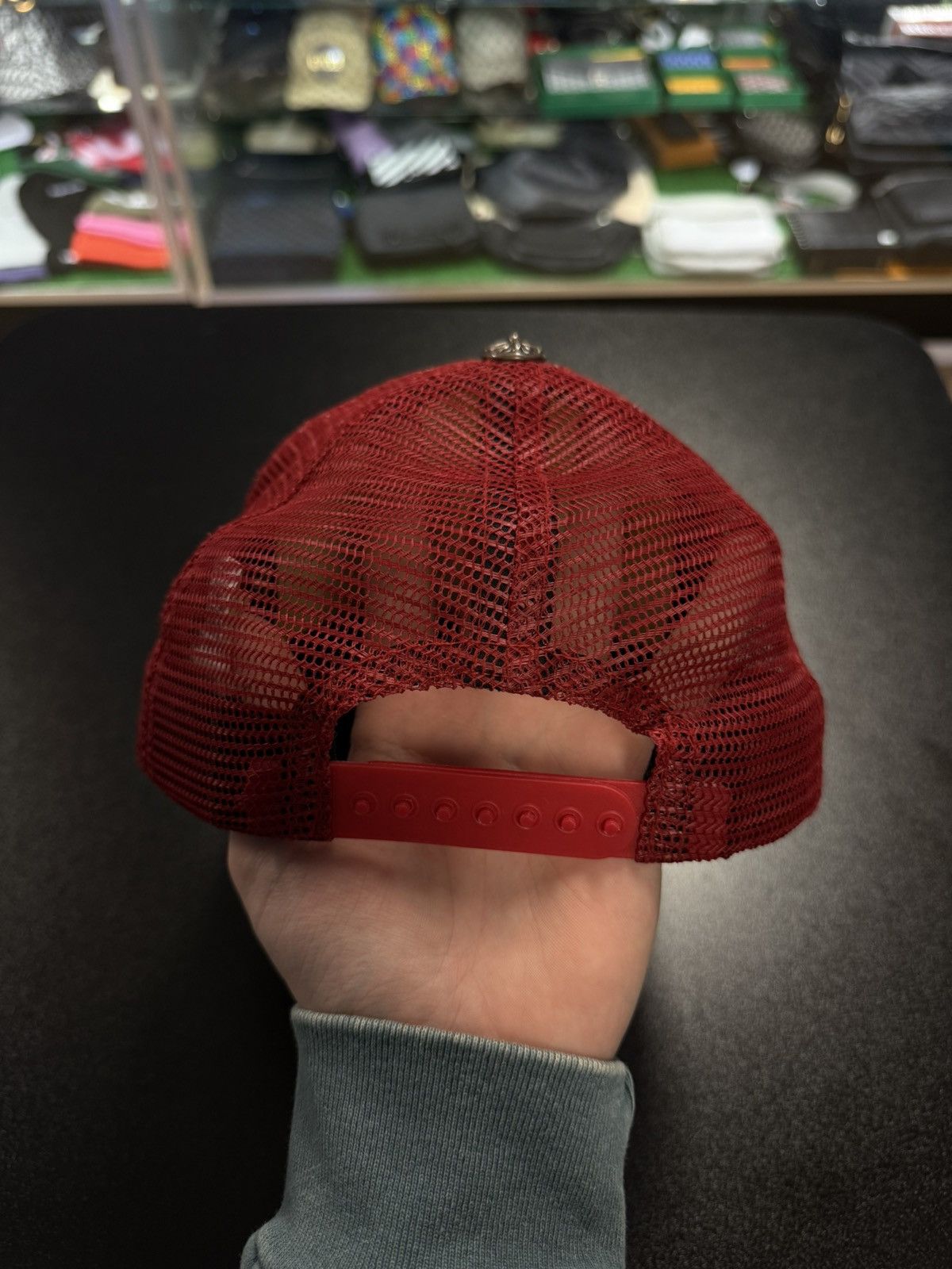 Chrome Hearts Chrome Hearts Hat Red White SnapBack Size ONE SIZE - 8 Thumbnail