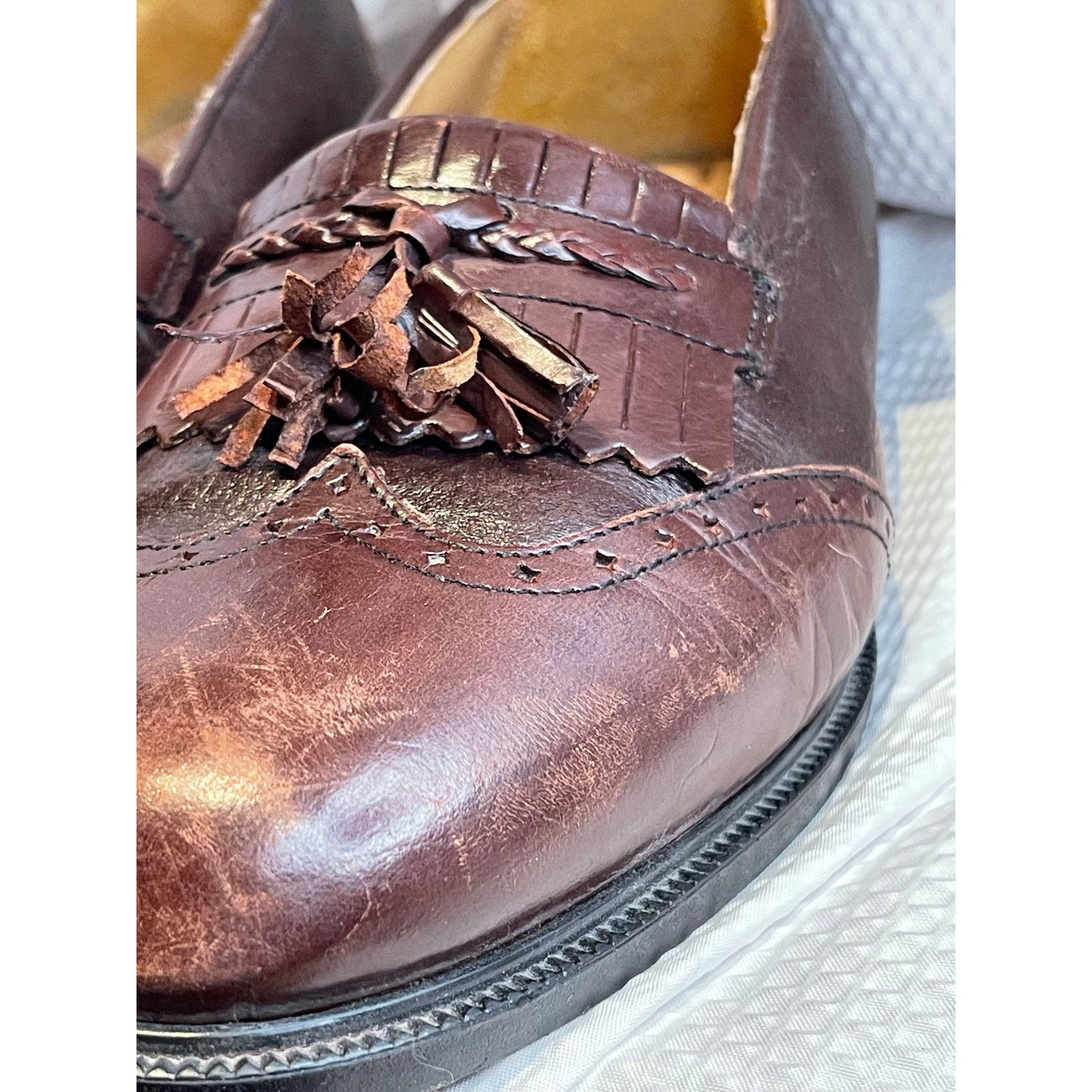 Stanley Blacker Stanley Blacker Brown Oxfords Men's Size 8.5 Made in Italy Size US 8.5 / EU 41-42 - 9 Thumbnail