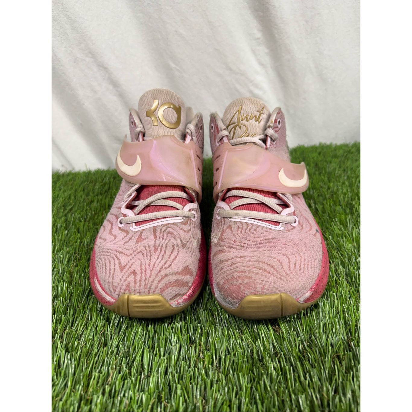 Nike Size 8.5 Nike KD 14 'Aunt Pearl' Pink Brown Black Suede Leat Size US 8.5 / EU 41-42 - 2 Thumbnail