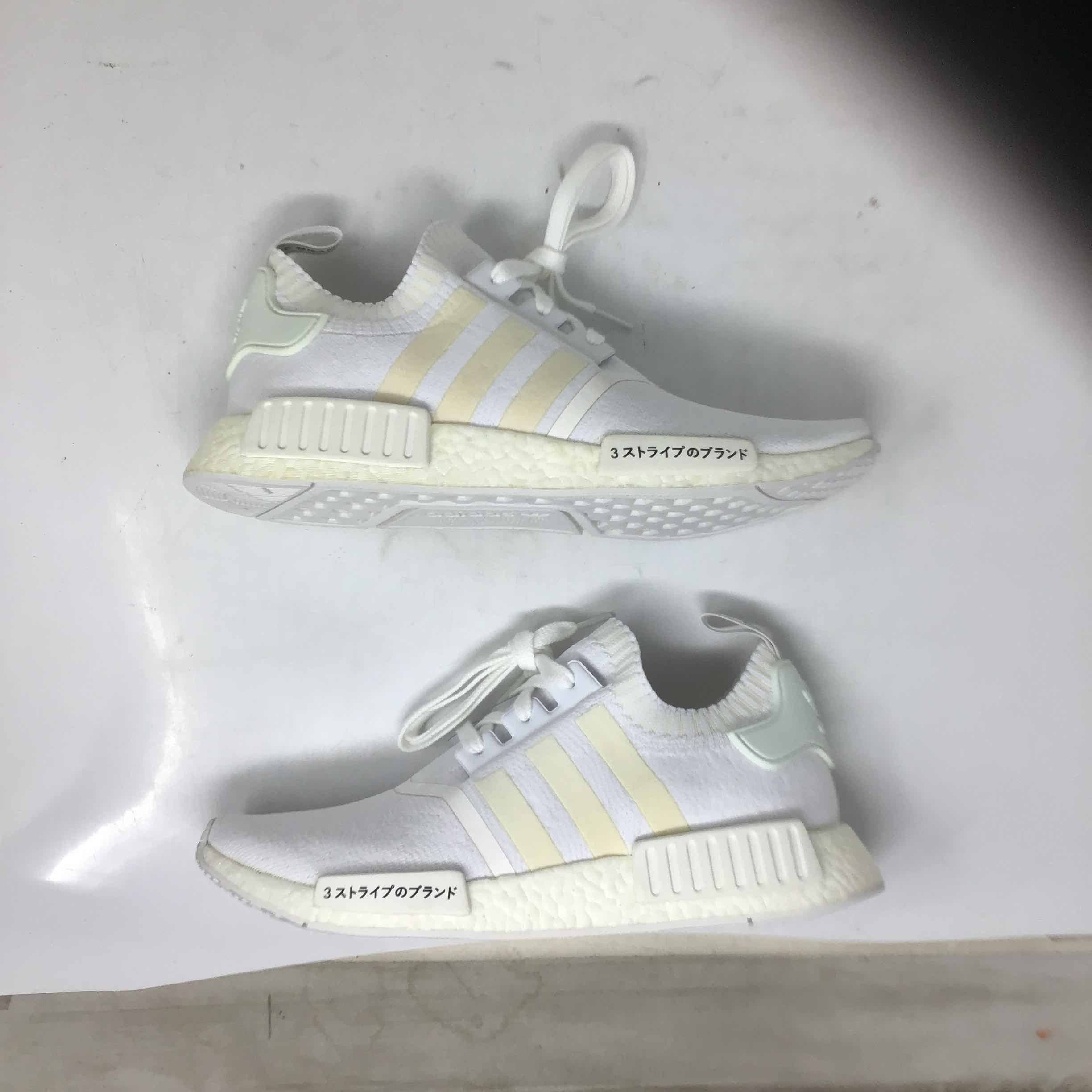 Adidas NMD R1 Primeknit Japan Triple White Grailed