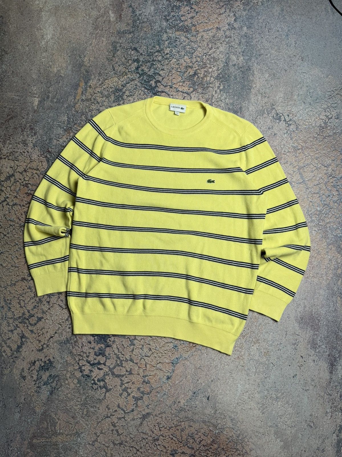 Lacoste Vintage Lacoste Sweater Knit Formal Jumper Yellow Size US XL / EU 56 / 4 - 1 Thumbnail