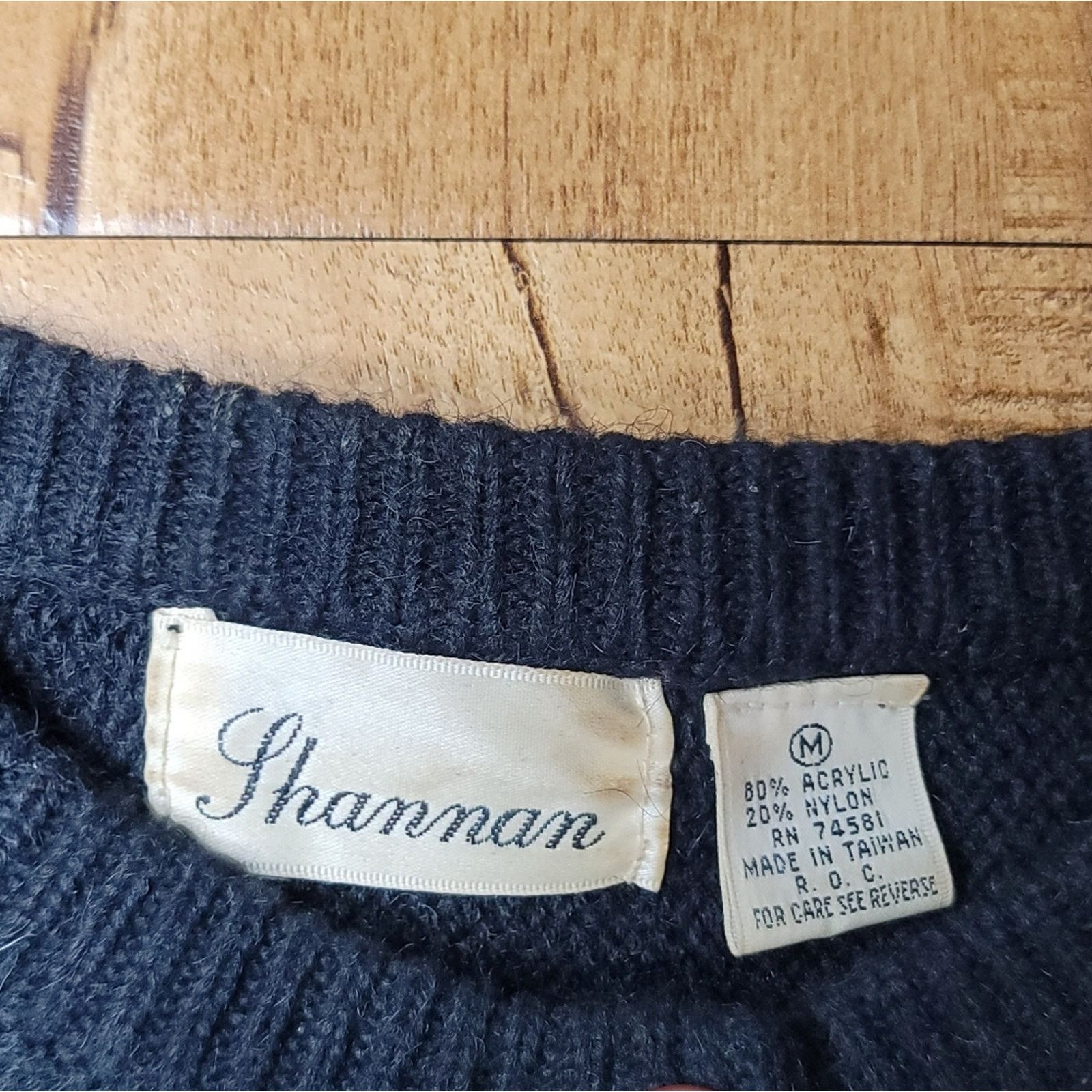 The Unbranded Brand Vtg Shannon Faux Leather Snakeskin Fur Button-up Sweater Size M / US 6-8 / IT 42-44 - 6 Thumbnail