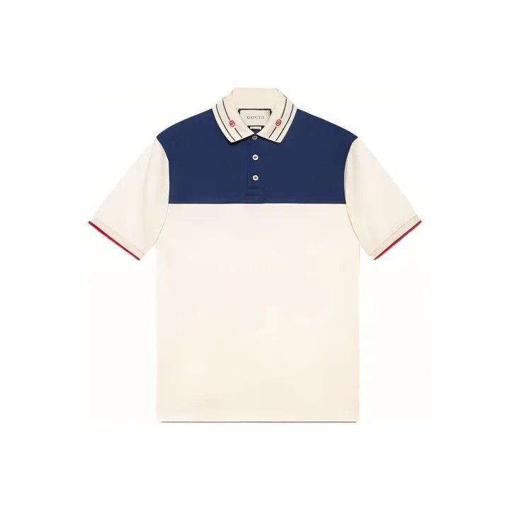 Gucci Gucci Gucci Embroidered Collar Cotton Short Sleeve Polo -2 Size US M / EU 48-50 / 2 - 1 Thumbnail