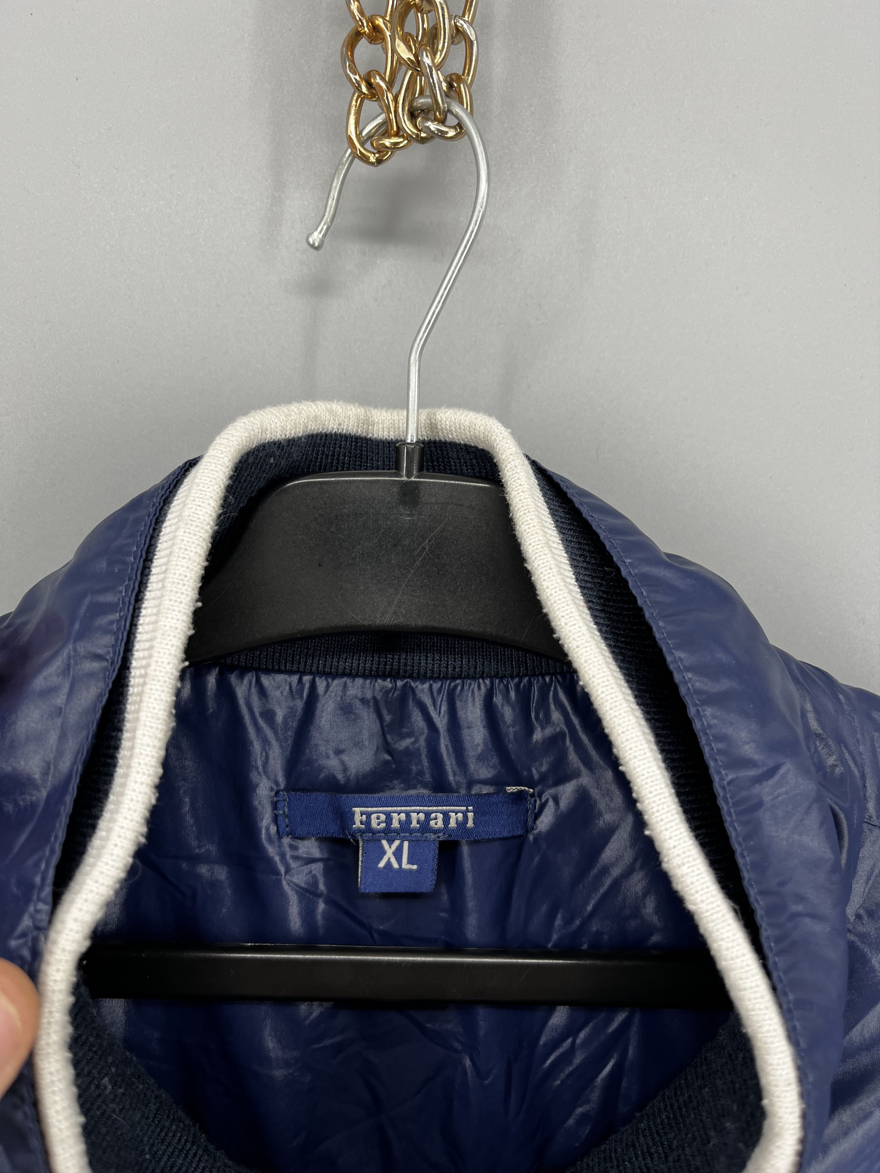 Ferrari Vintage 90s Ferrari Windbreaker Jacket Navy Blue Size XL Size US XL / EU 56 / 4 - 10 Thumbnail