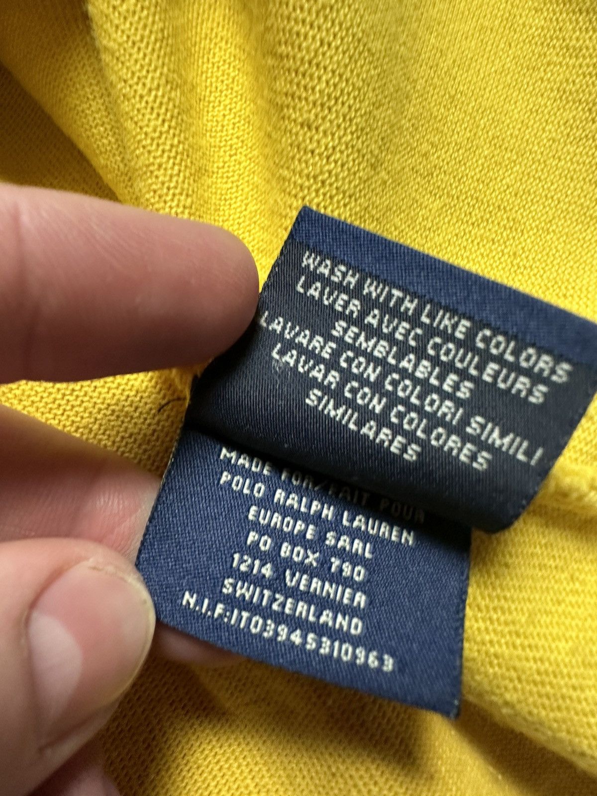 Ralph Lauren Vintage Rugby polo Ralph Lauren size L logo yellow rare Size US L / EU 52-54 / 3 - 8 Thumbnail