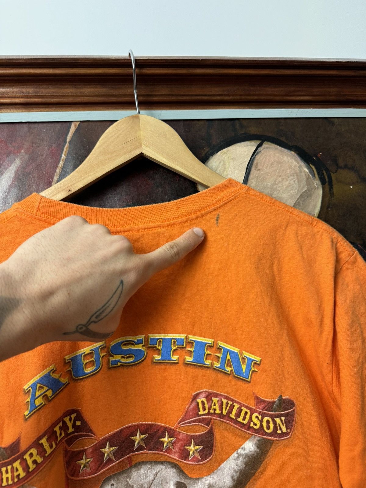 Harley Davidson Harley Davidson Vintage Y2k Tee Motor Cycles Austin Texas Size US M / EU 48-50 / 2 - 6 Thumbnail