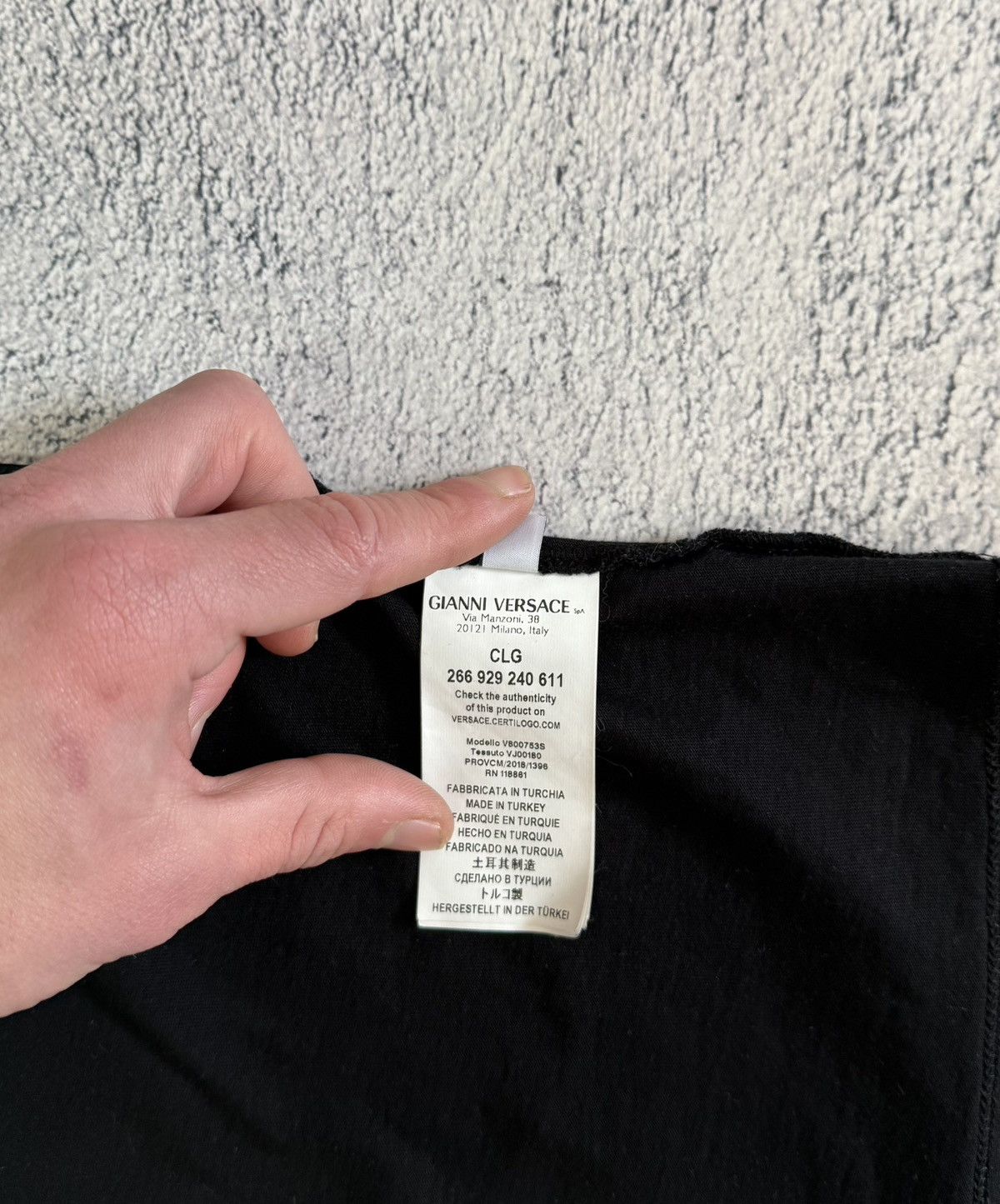 Versace Versace Collection Medusa Polo Shirt Black Mens L Cotton Size US L / EU 52-54 / 3 - 9 Thumbnail
