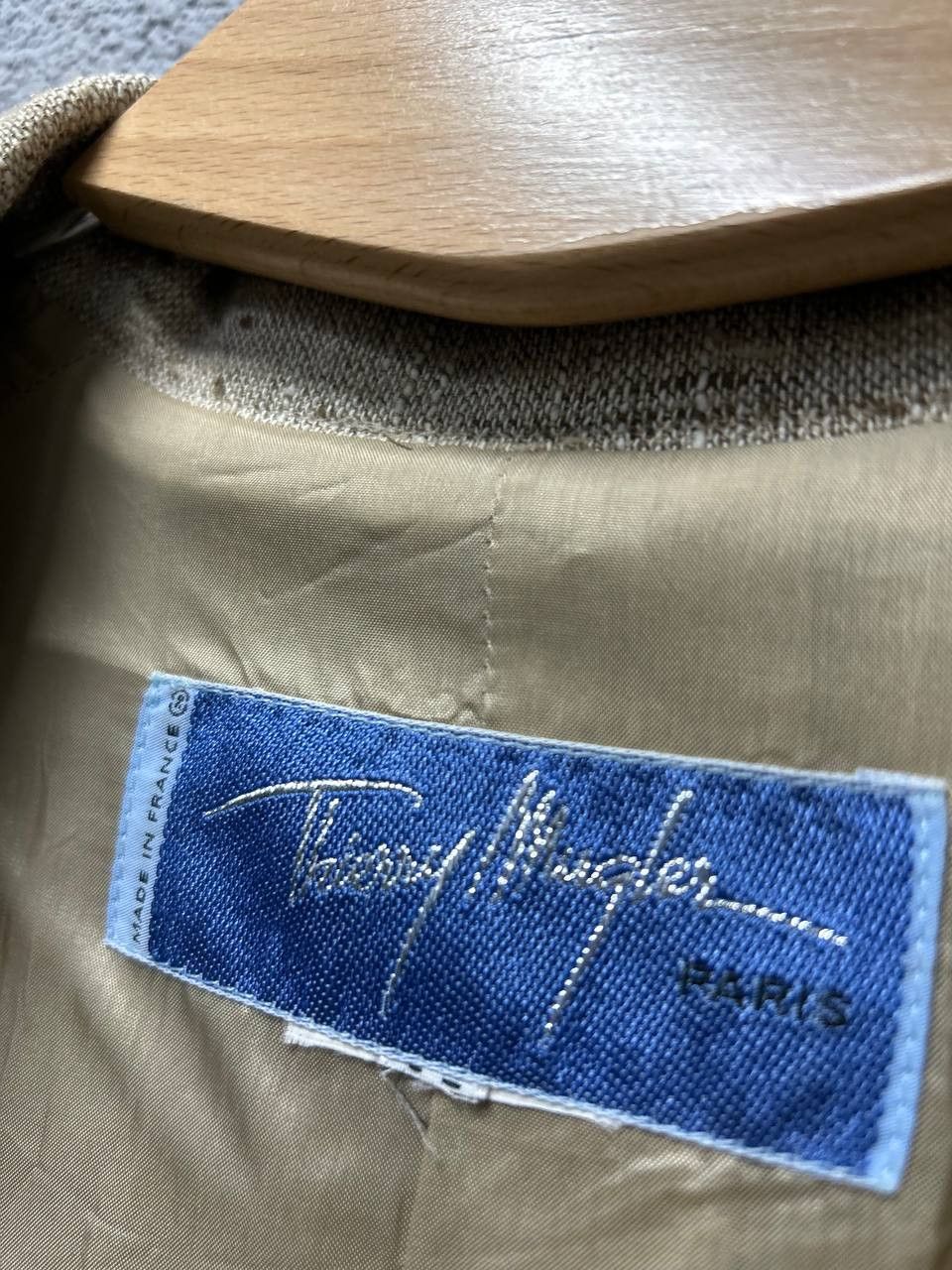 Thierry Mugler vintage Thierry Mugler womens linen silk blazer jacket M - L Size M / US 6-8 / IT 42-44 - 7 Thumbnail