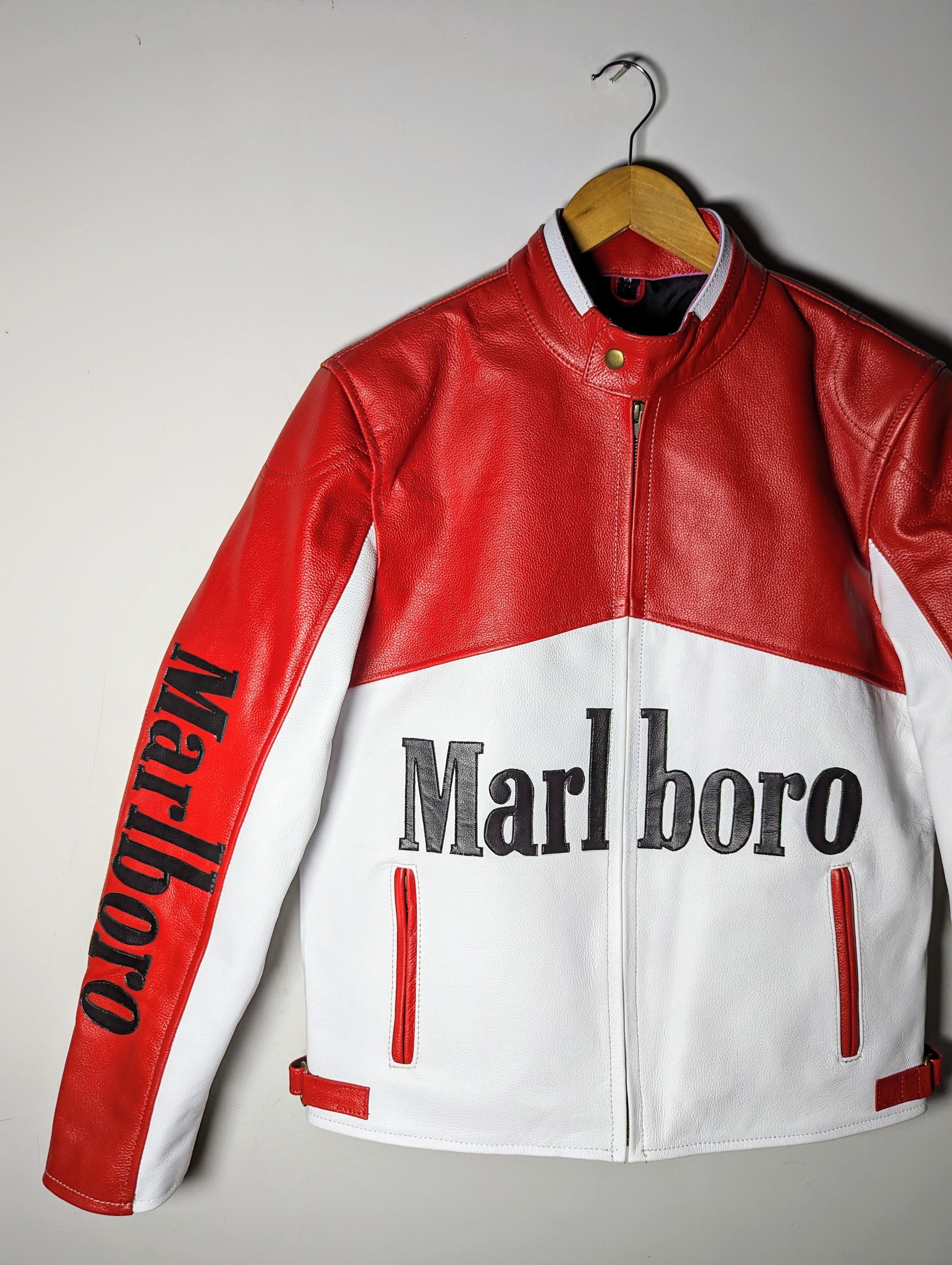 Marlboro MARLBORO GENUINE LEATHER JACKET RARE Y2K OUTERWEAR Size M / US 6-8 / IT 42-44 - 3 Thumbnail