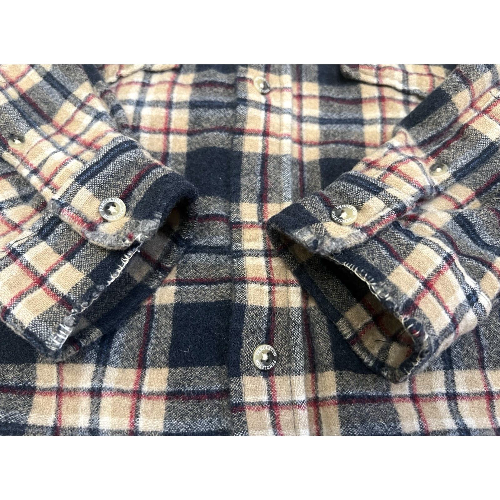 Pendleton Pendleton Outdoor Shirt Wool Plaid Flannel Shirt Men L Multicolor Button-Up Long Sleeve Casual Size US L / EU 52-54 / 3 - 4 Thumbnail