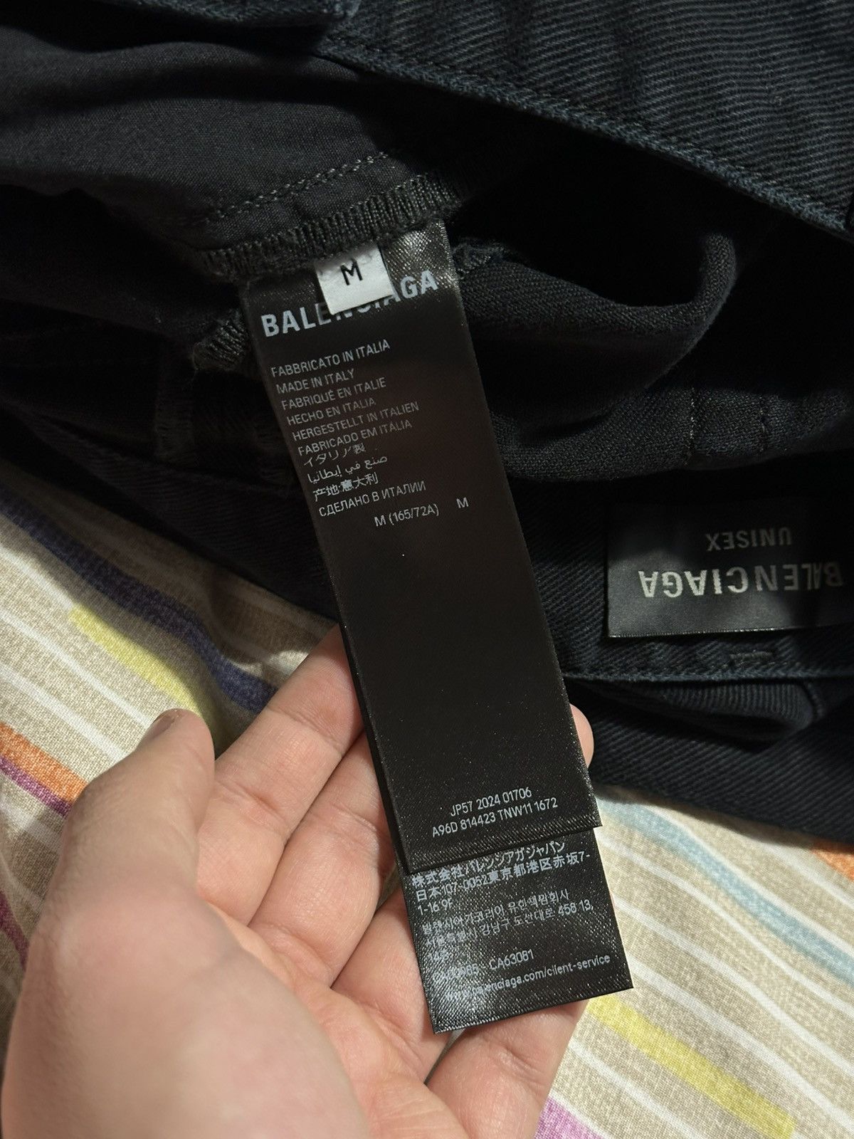 Balenciaga [M] 1550$ Black flared double knee jeans Size US 31 - 8 Thumbnail