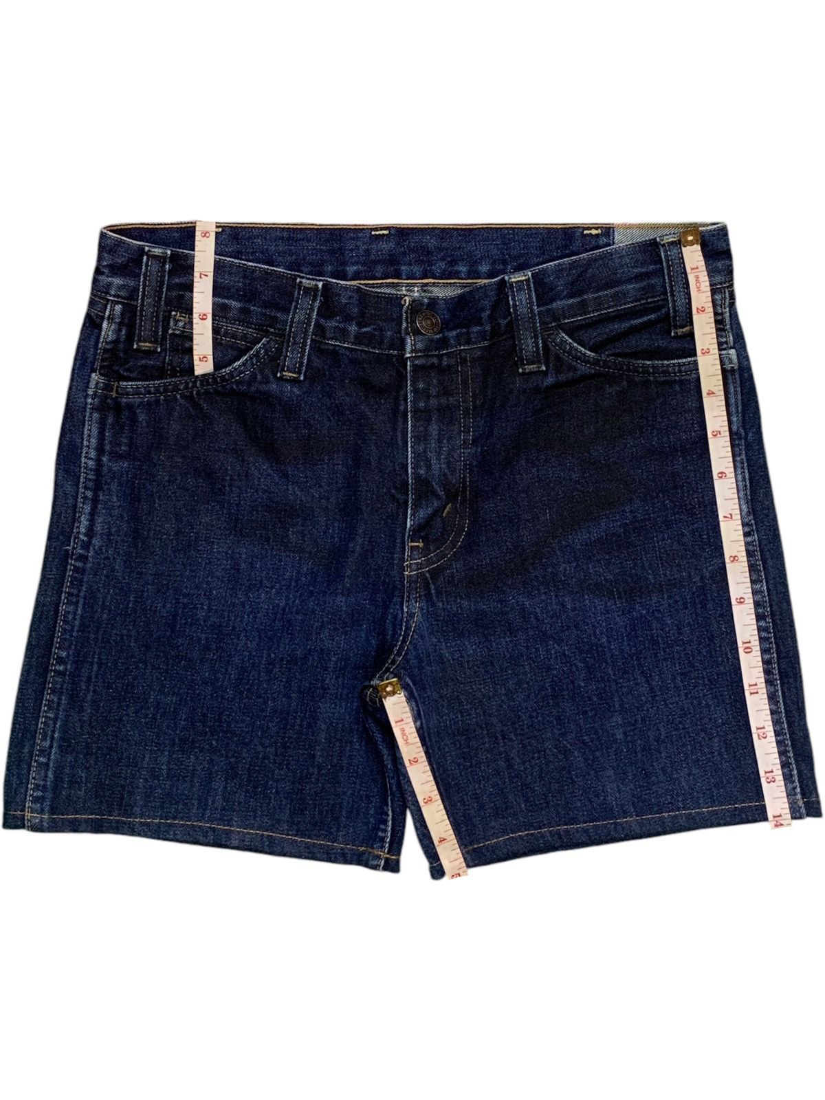 Levi's × Levi's Vintage Clothing Vintage 90s Levis Orange Tab Big E Blue Denim Shorts Size 30" / US 8 / IT 44 - 16 Thumbnail