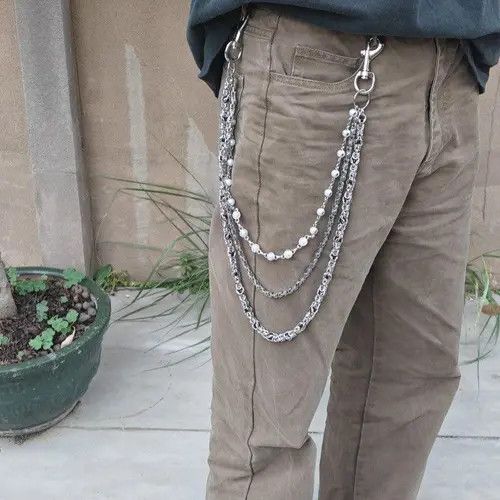 VIBE 3 Layer Natural Echo Pearled Wallet Chain Size ONE SIZE - 1 Thumbnail