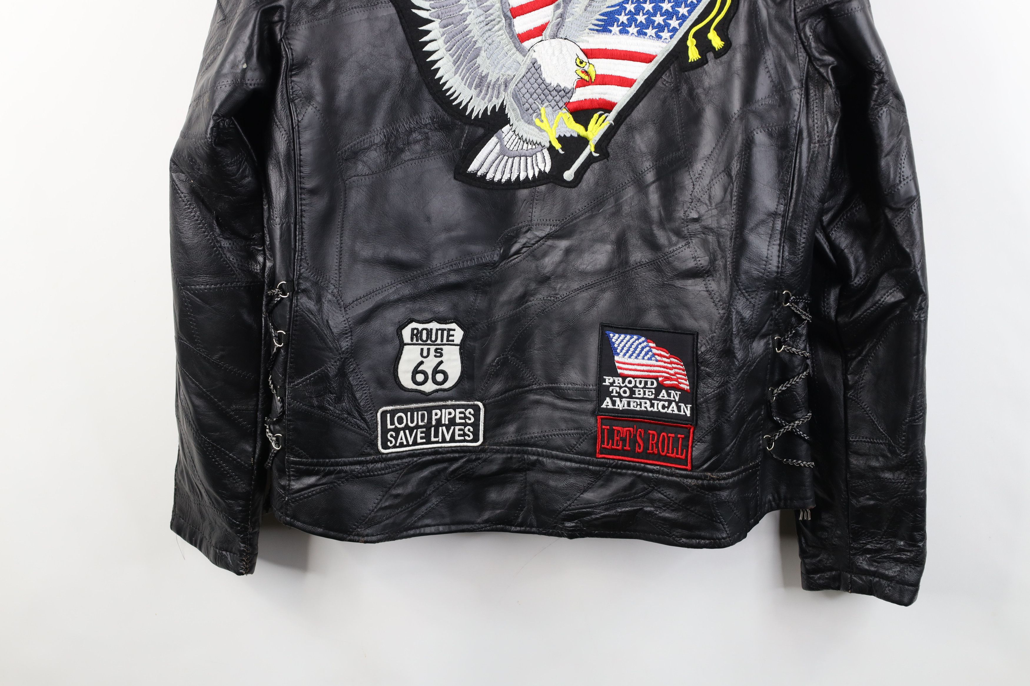 Vintage Vintage 90s Buffalo Leather Motorcycle Cafe Racer Jacket Size US L / EU 52-54 / 3 - 16 Thumbnail