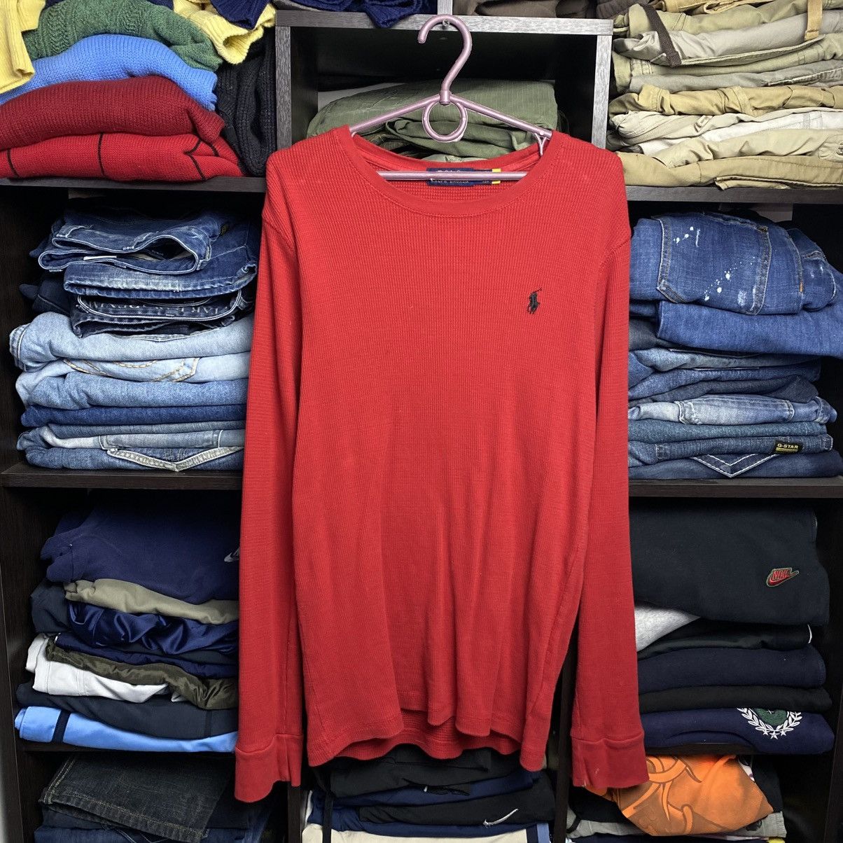 Polo Ralph Lauren Mens Polo Ralph Lauren small pony y2k opiun sweater size L Size US L / EU 52-54 / 3 - 1 Thumbnail
