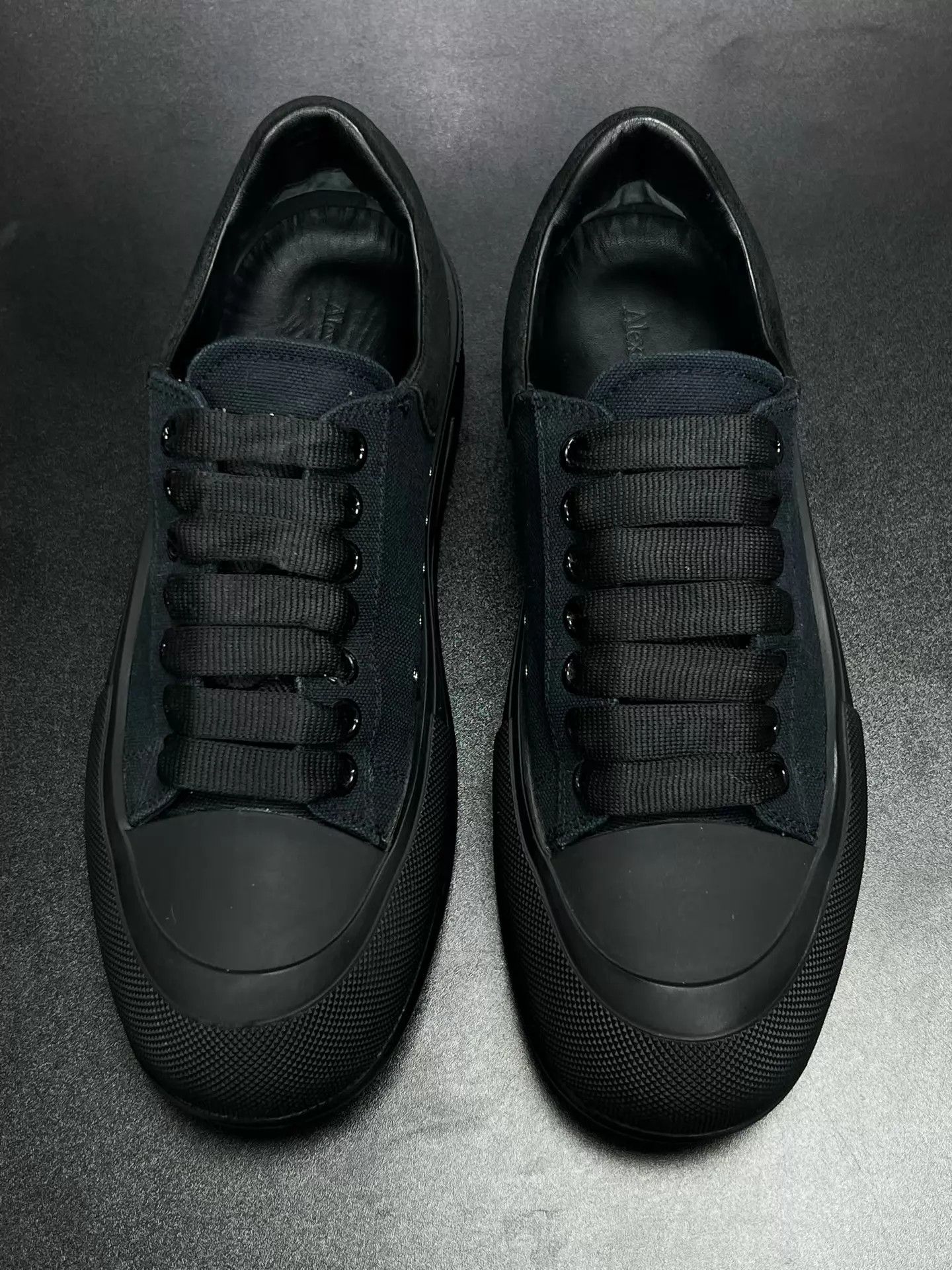 Alexander McQueen MCQ Deck Low-Top Sneakers Black Size 40 Size US 7 / EU 40 - 3 Thumbnail