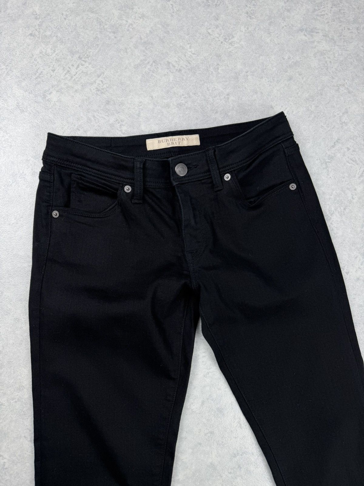 Burberry Burberry Brit Skinny Cropped Jeans Black W28 Size 28" / US 6 / IT 42 - 3 Thumbnail