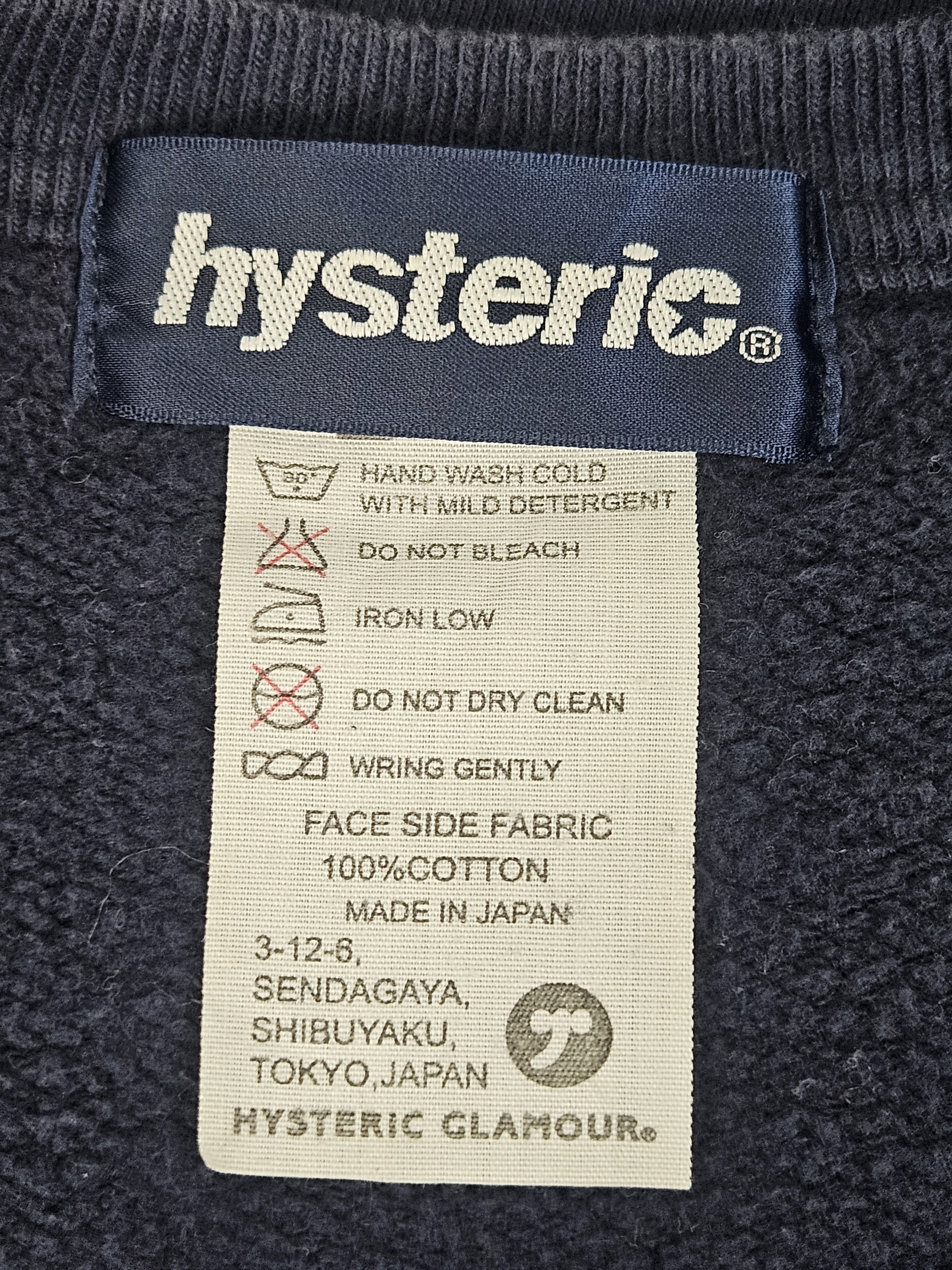 Hysteric Glamour Hysteric Glamour Chillin half sleeve sweatshirt Size US L / EU 52-54 / 3 - 4 Thumbnail