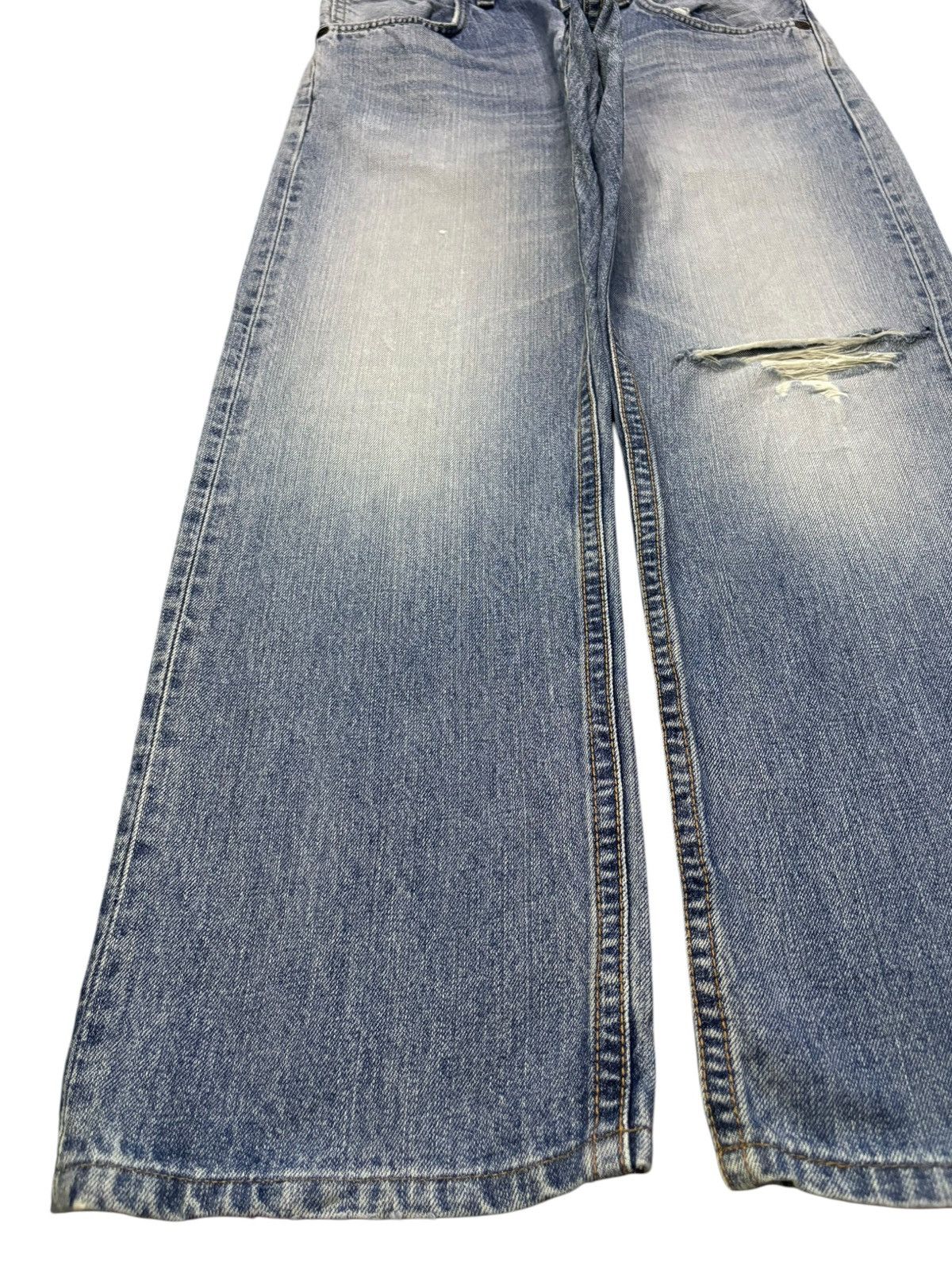 Edwin Exclusive Vintage Edwin Faded Distressed Loose Baggy Jeans Size US 32 / EU 48 - 6 Thumbnail