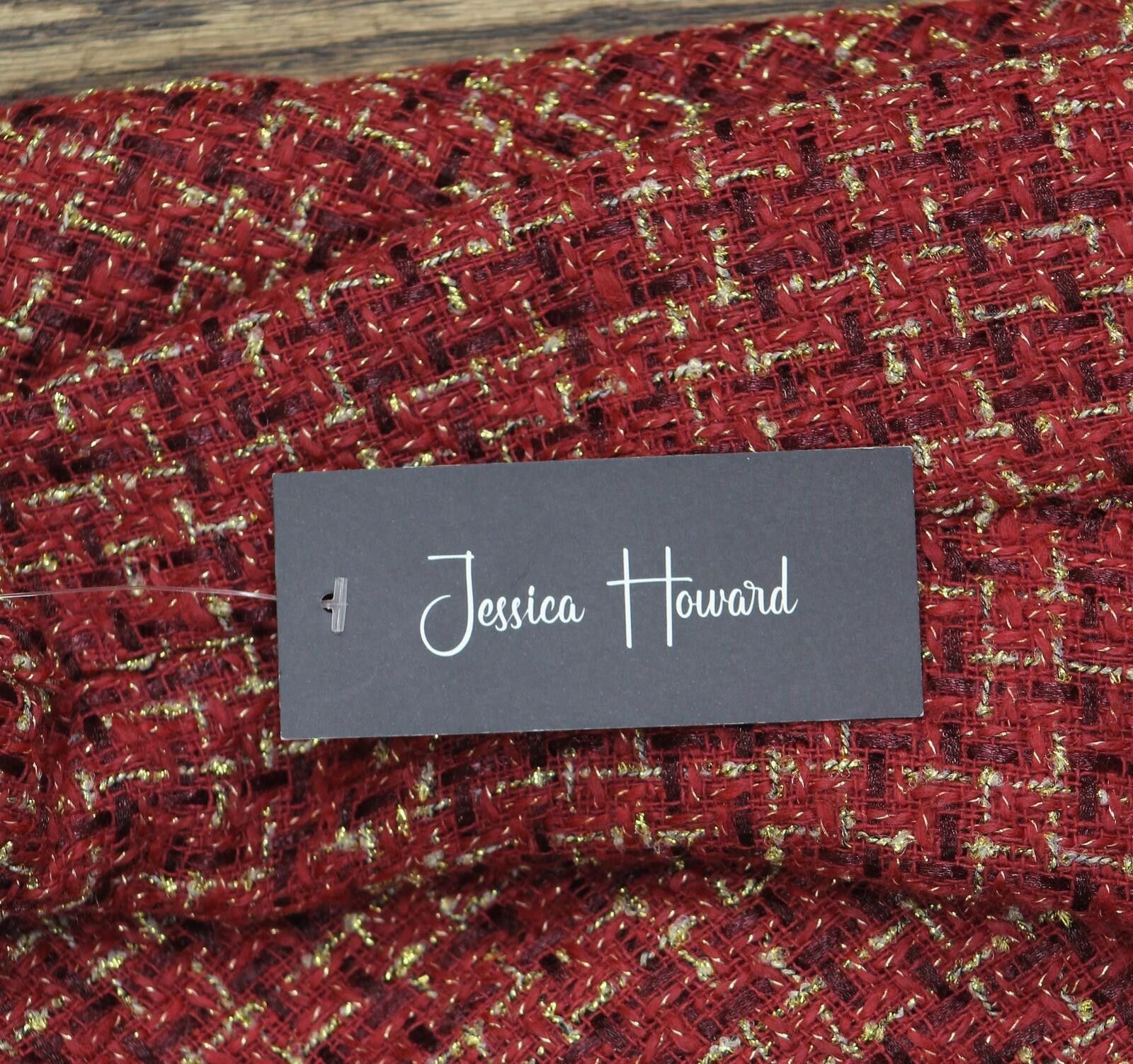 Other Nwt Jessica Howard Neckline Shift Cocktail Dress Red 10p Size L / US 10 / IT 46 - 3 Thumbnail