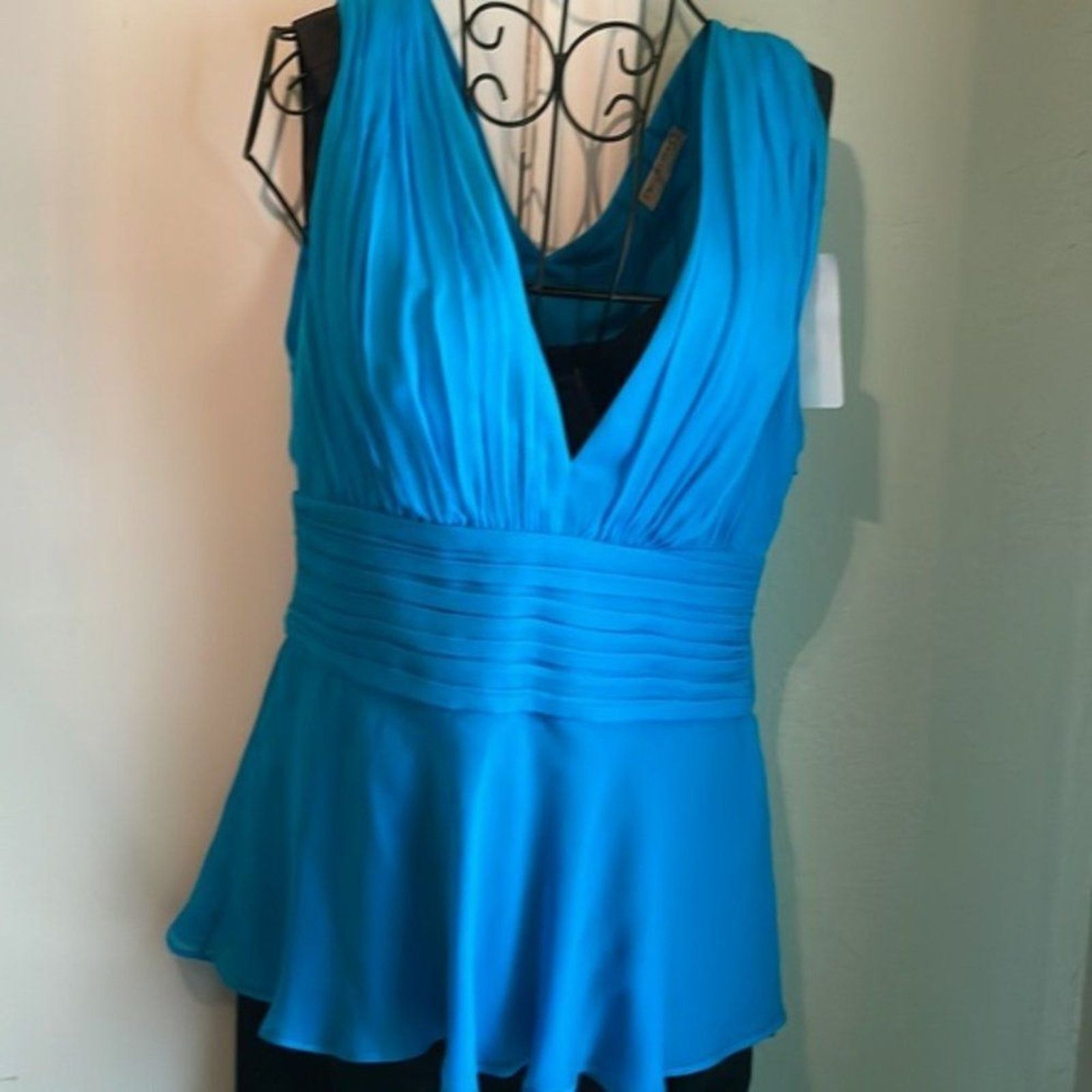 Emilio Pucci Emilio Pucci Gathered silk and cotton blend chiffon top Size S / US 4 / IT 40 - 8 Thumbnail
