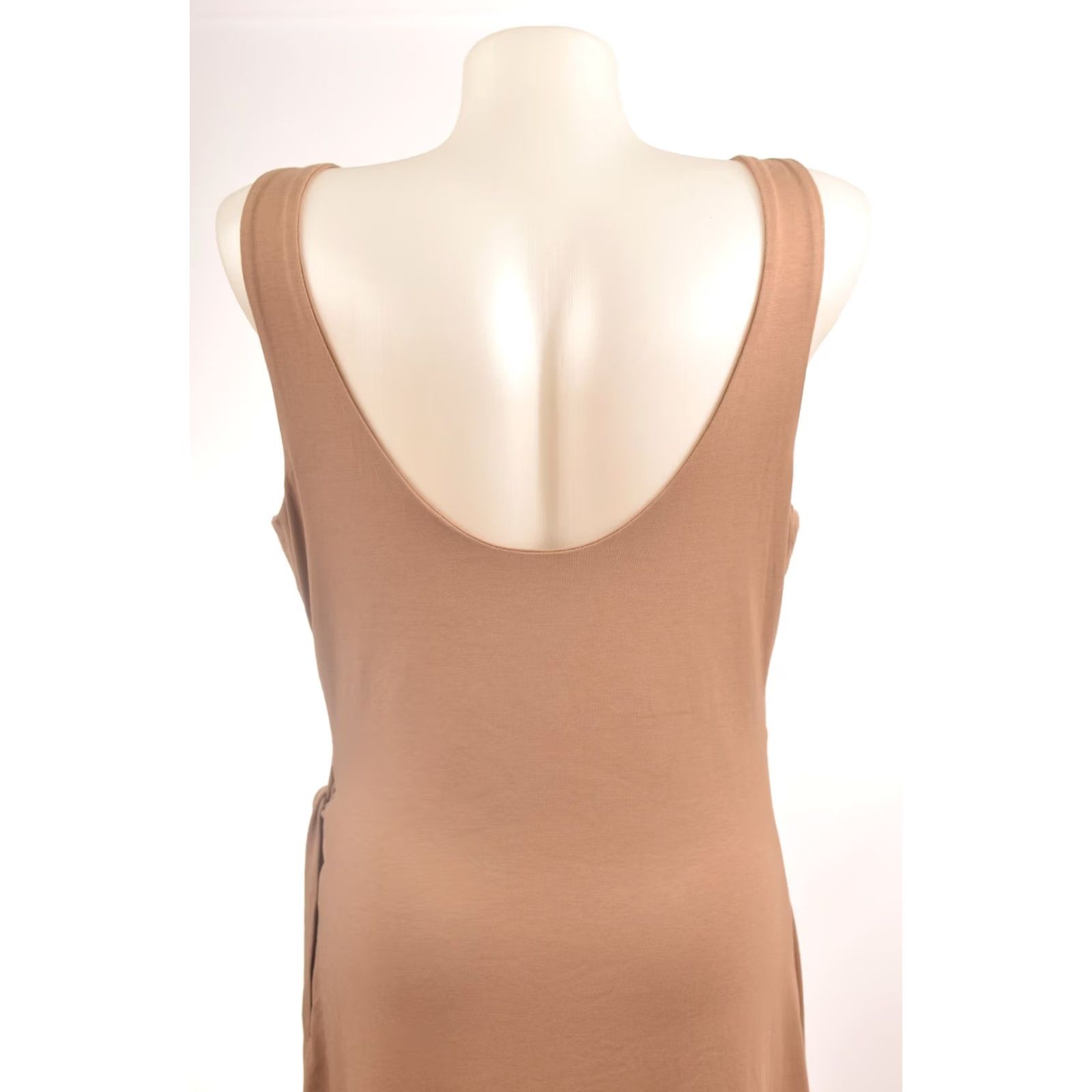 Vintage Lovers + Friends Kahlo Midi Sleeveless Dress Tan M Women Solid Sleeveless Midi Dress Brown Size M Womens Size M / US 6-8 / IT 42-44 - 5 Thumbnail