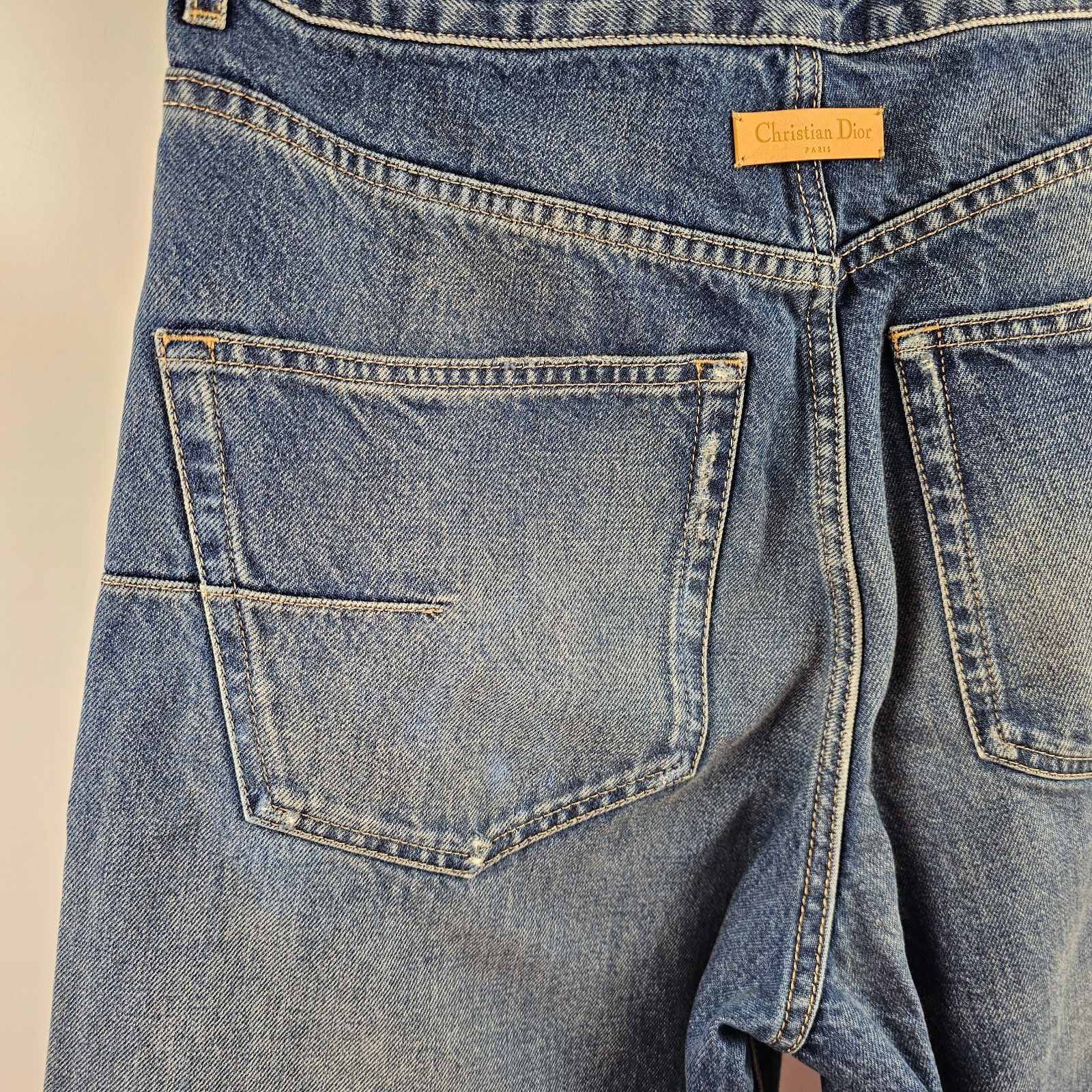 Dior DIOR $3000 Blue Flared Jeans New & Authentic (Men's size:36; Size 25" / US 0 / IT 36 - 7 Thumbnail