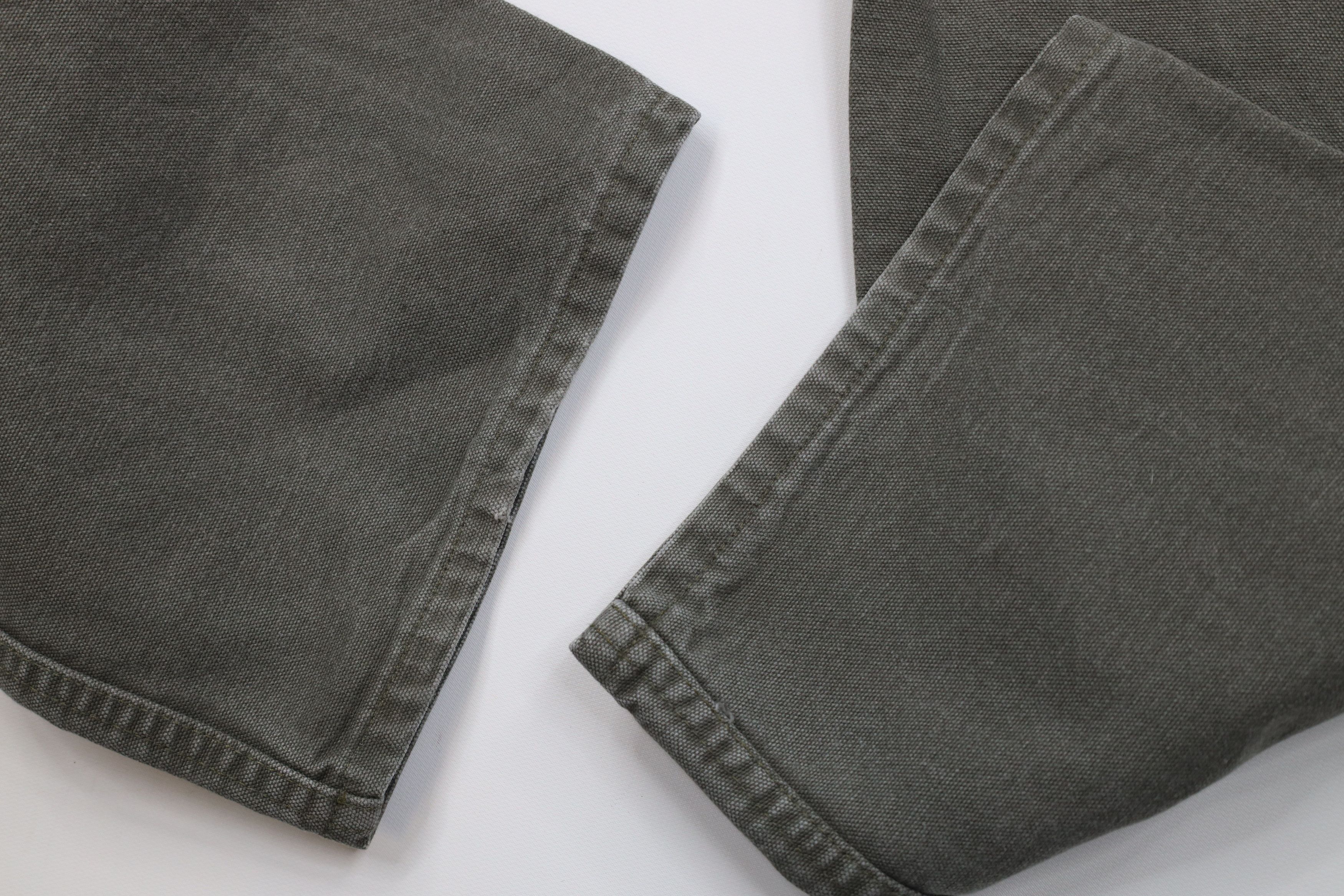 Carhartt Vintage Y2K Carhartt Wide Leg Dungaree Pants Moss Green Size US 34 / EU 50 - 6 Thumbnail